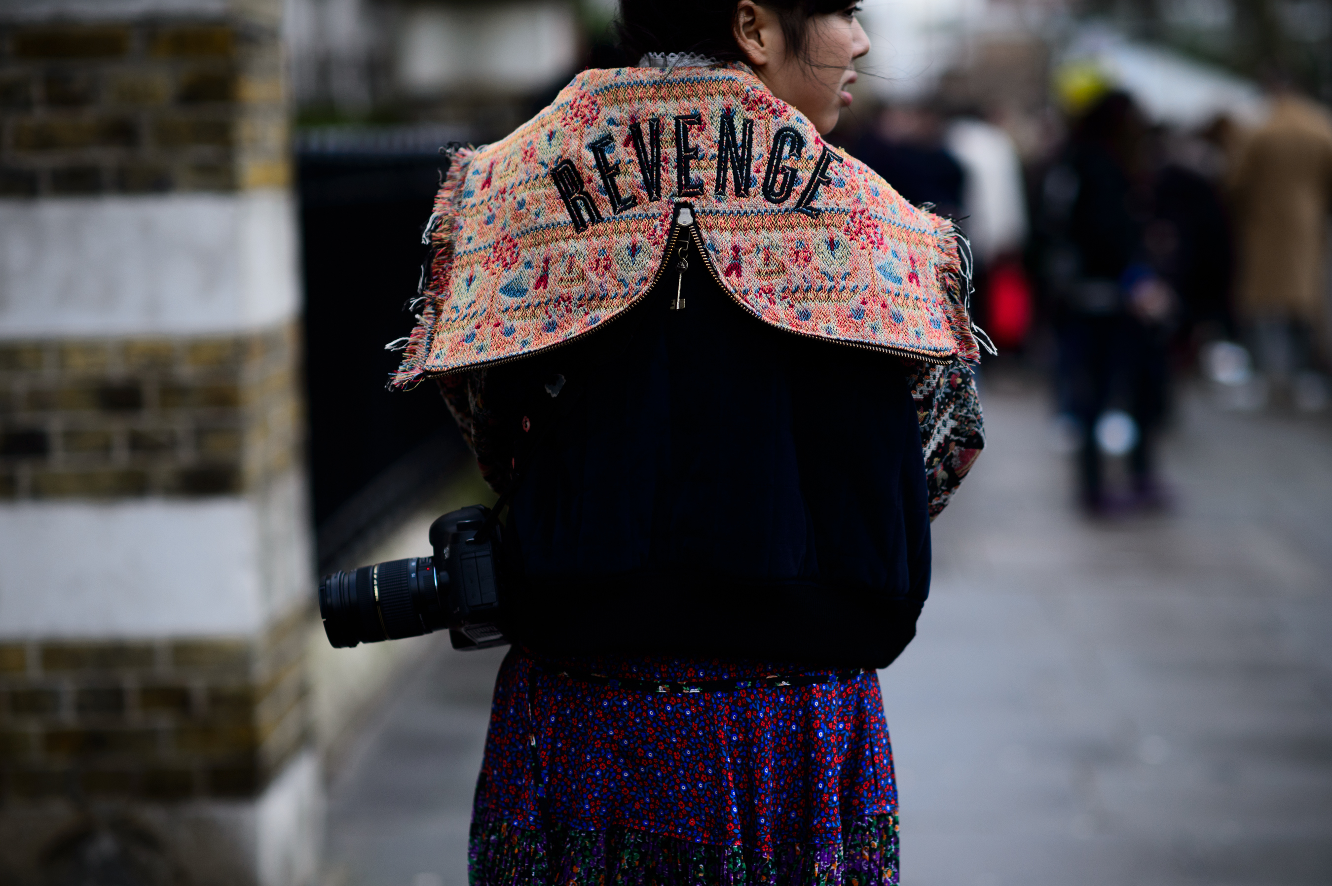 British fashion journalist before the show