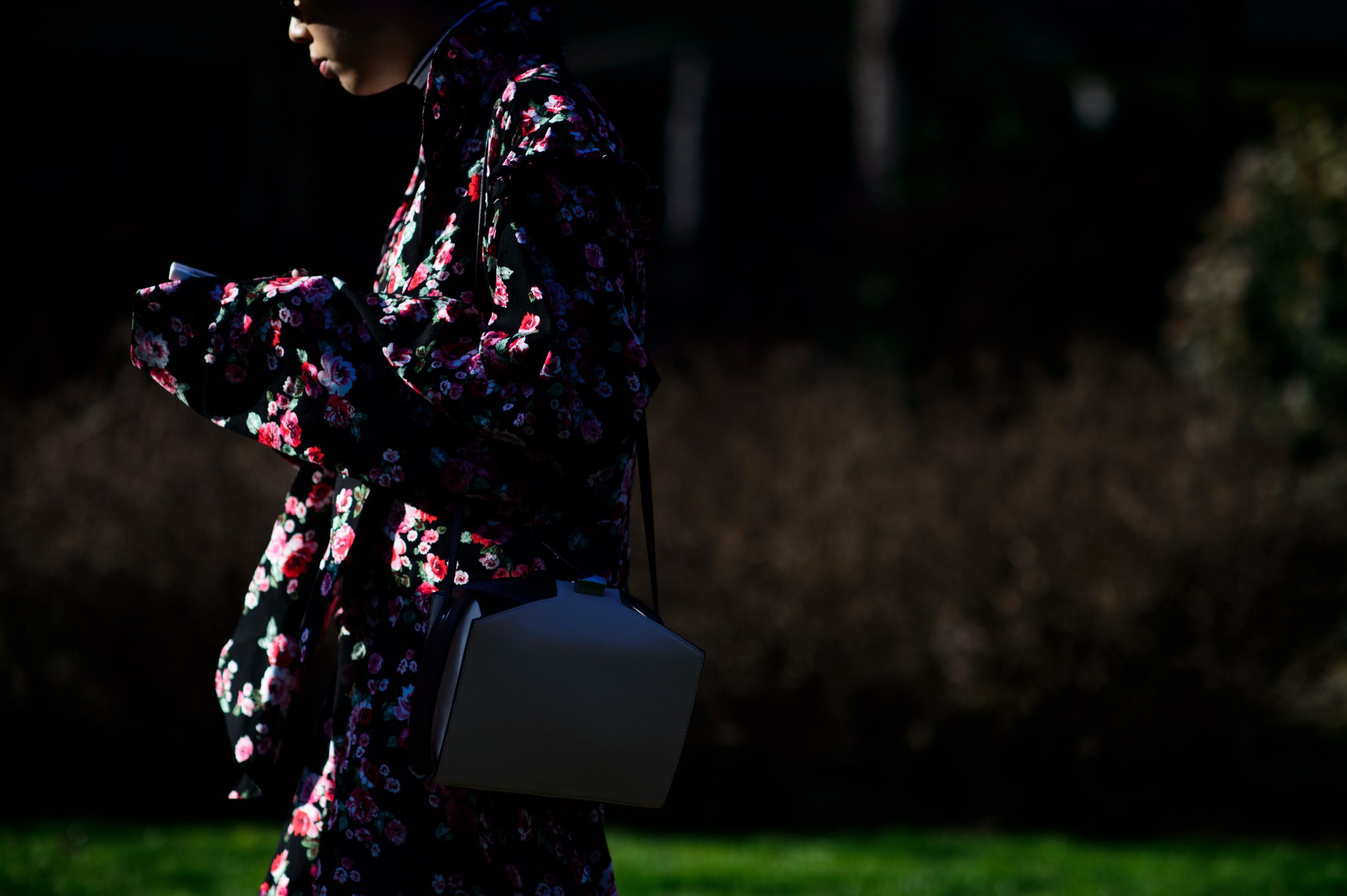 British fashion journalist wearing Vetements