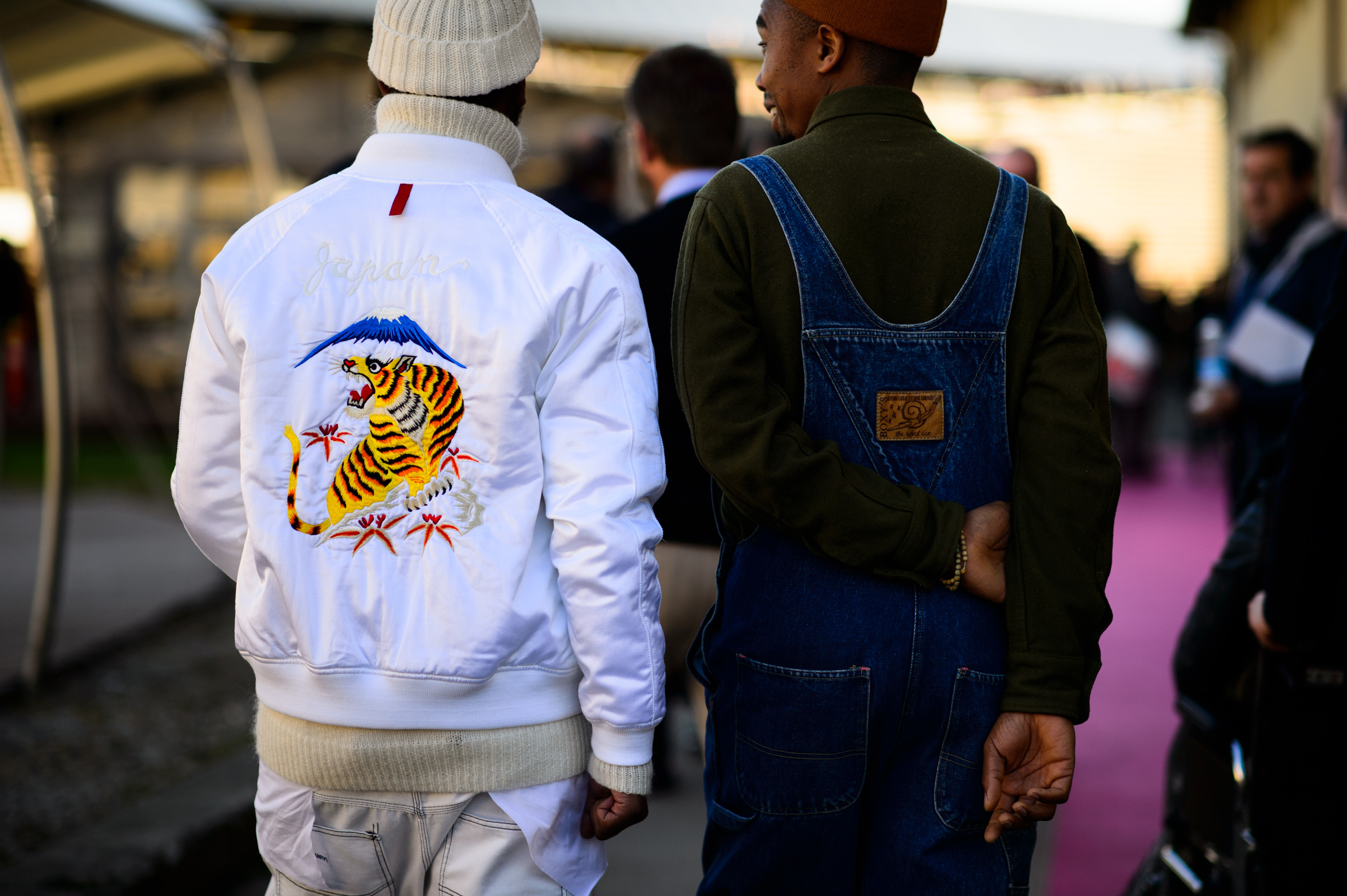 Two men attending Pitti Uomo