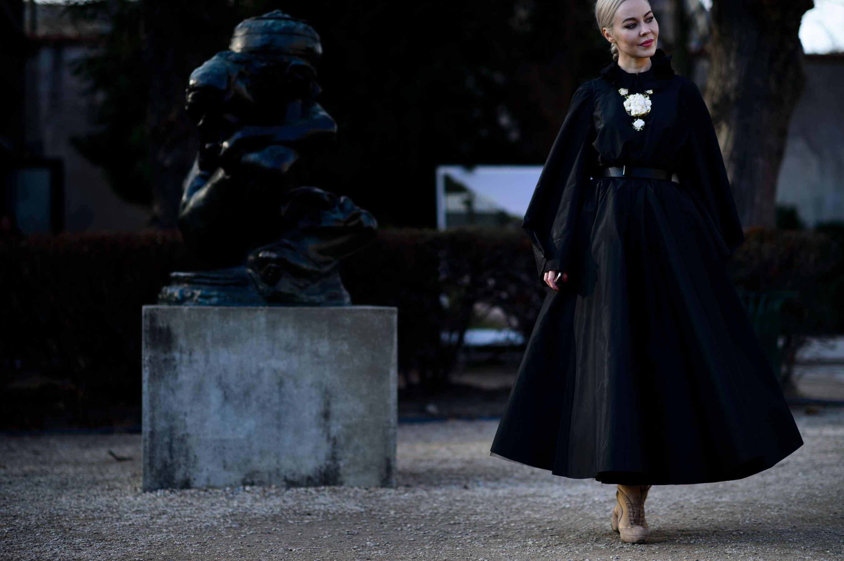 Russian designer before the show