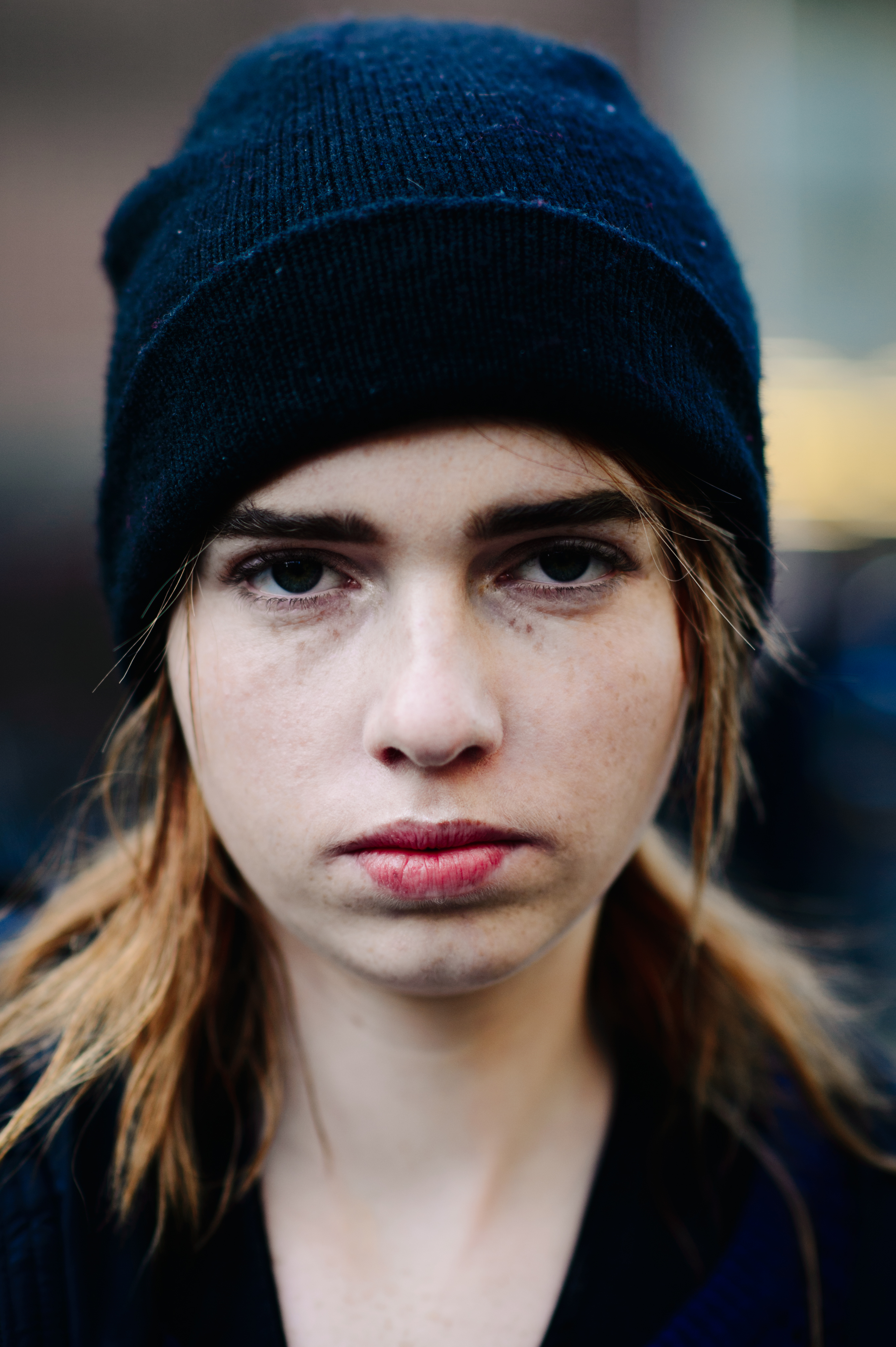 Portrait of a model after the show