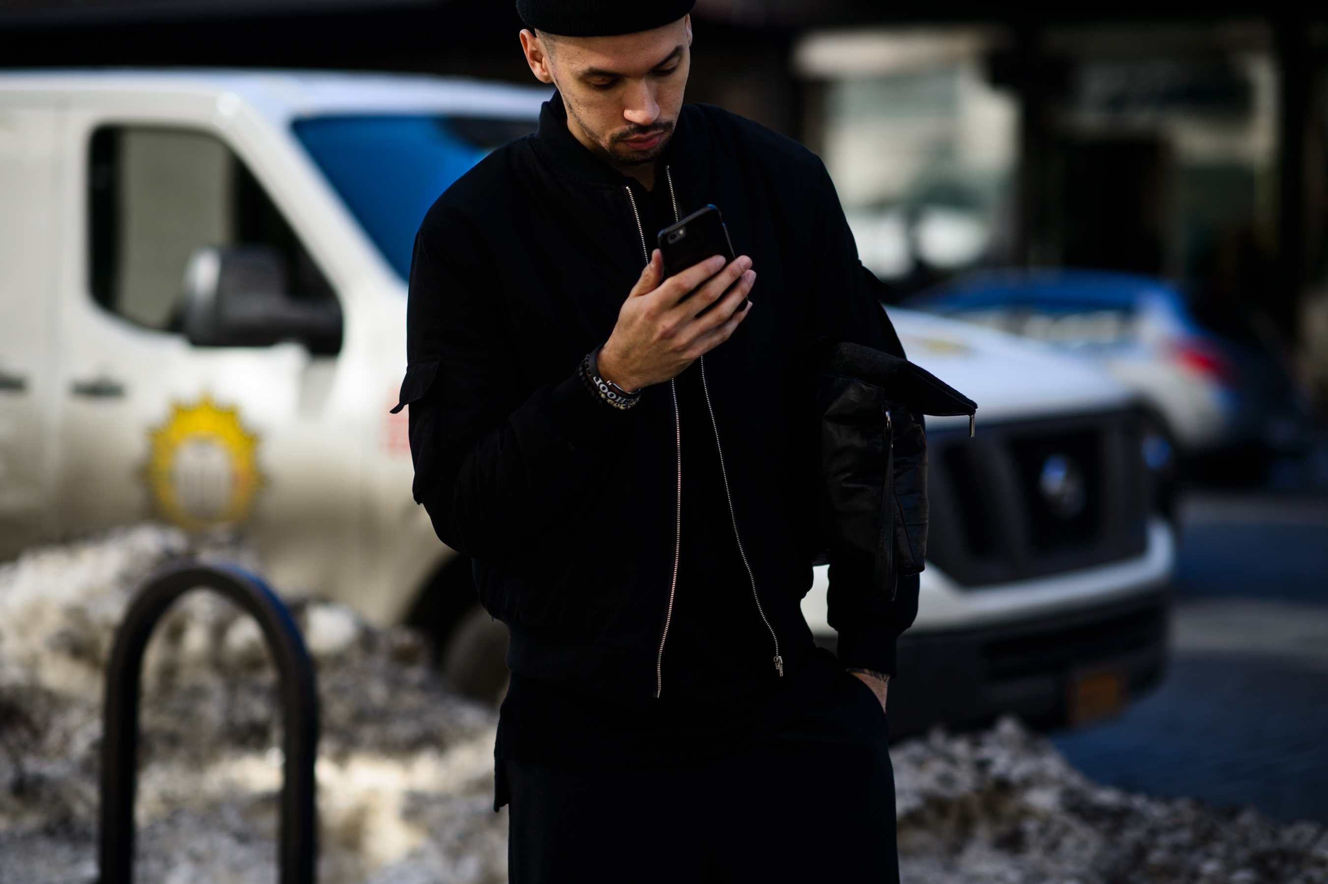 Man wearing all black