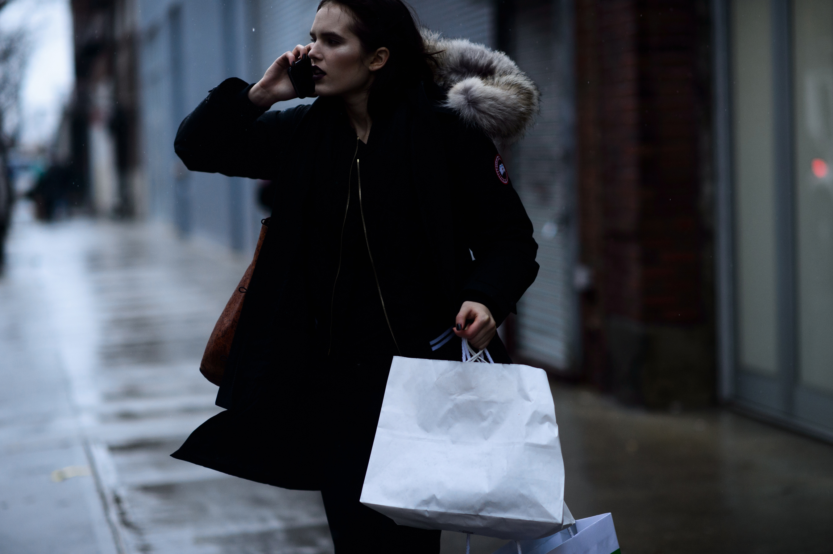 Woman talking on the phone