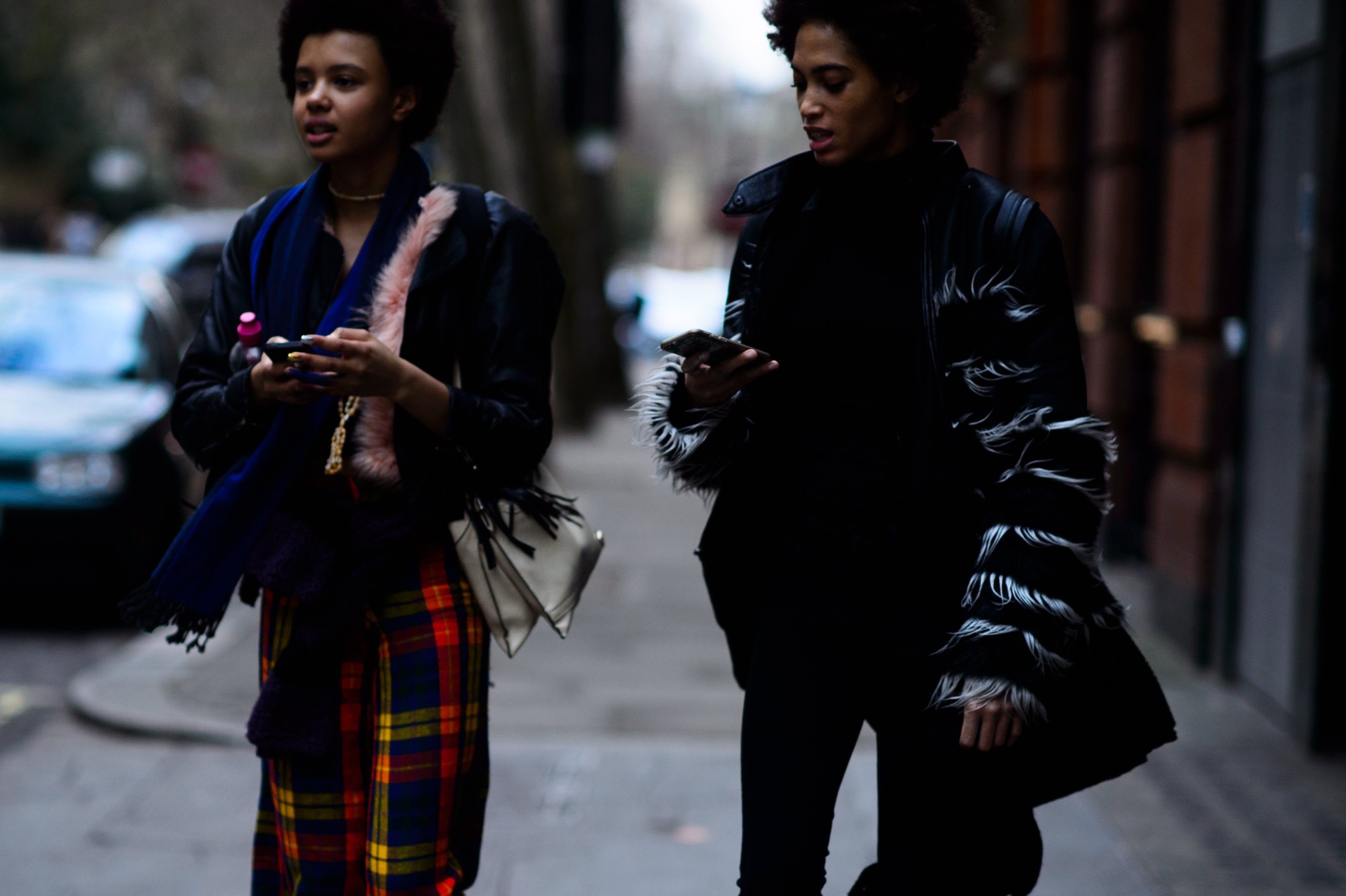 Two models after the show