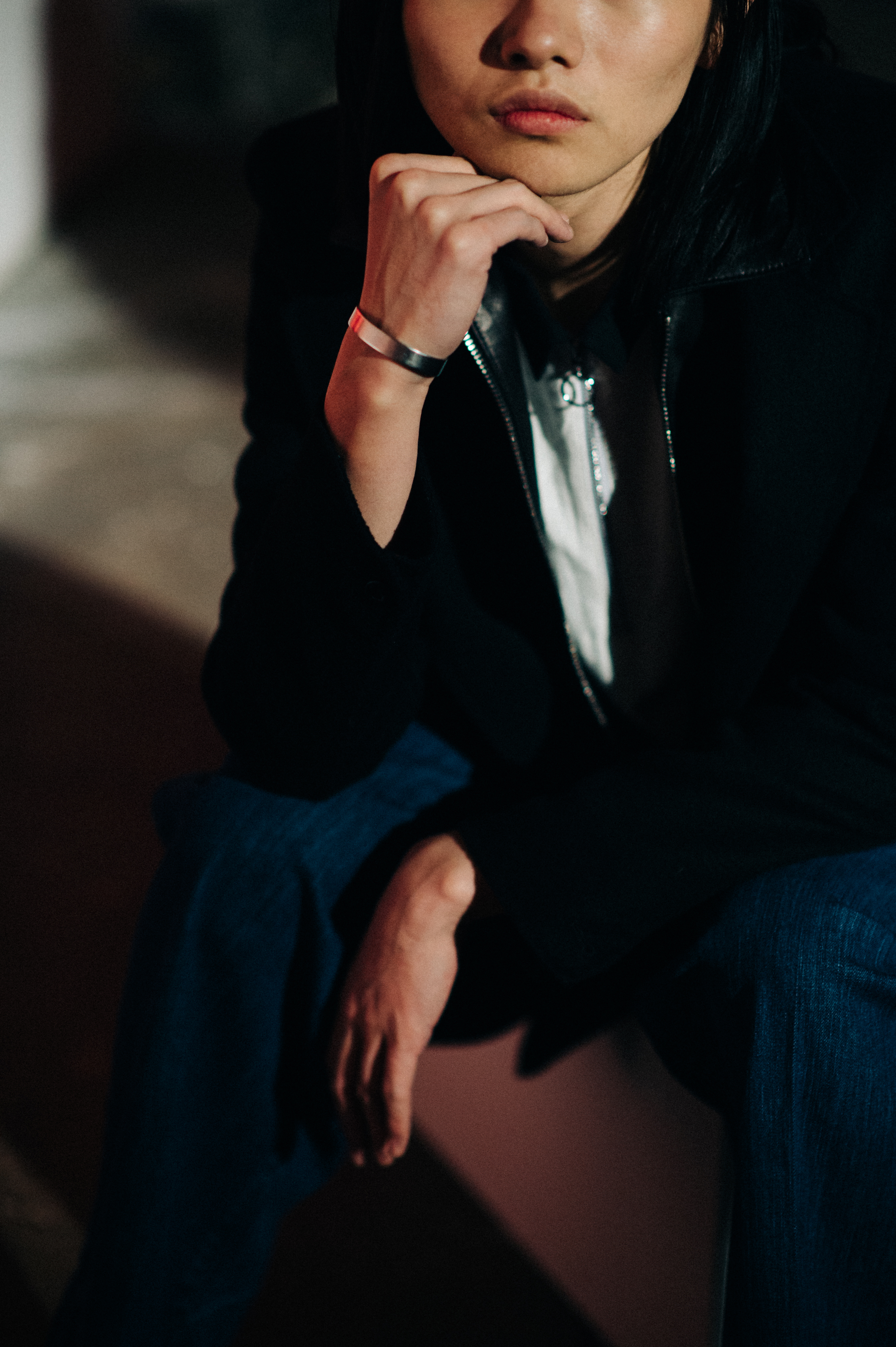 Model wearing bracelet