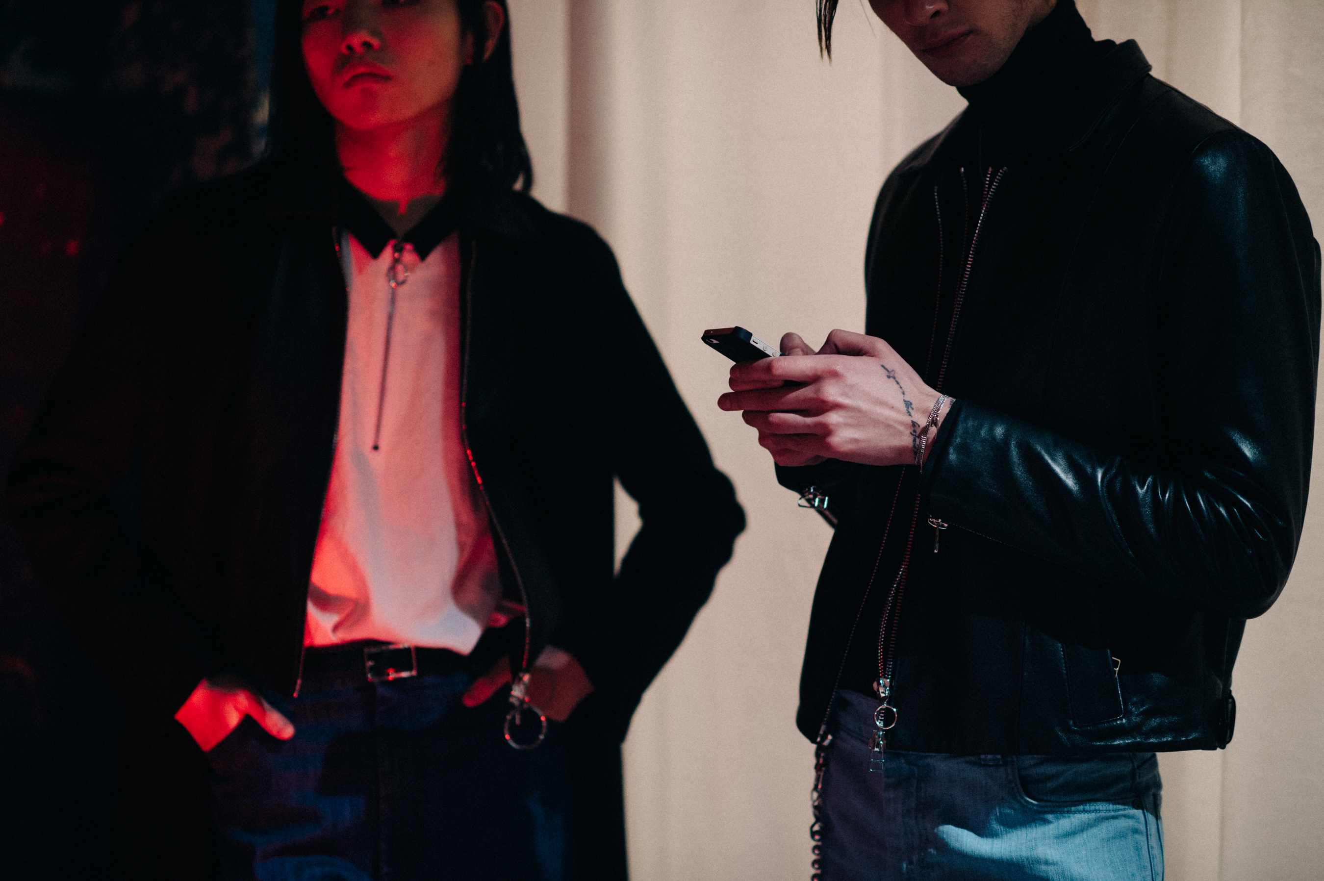 Two models before show