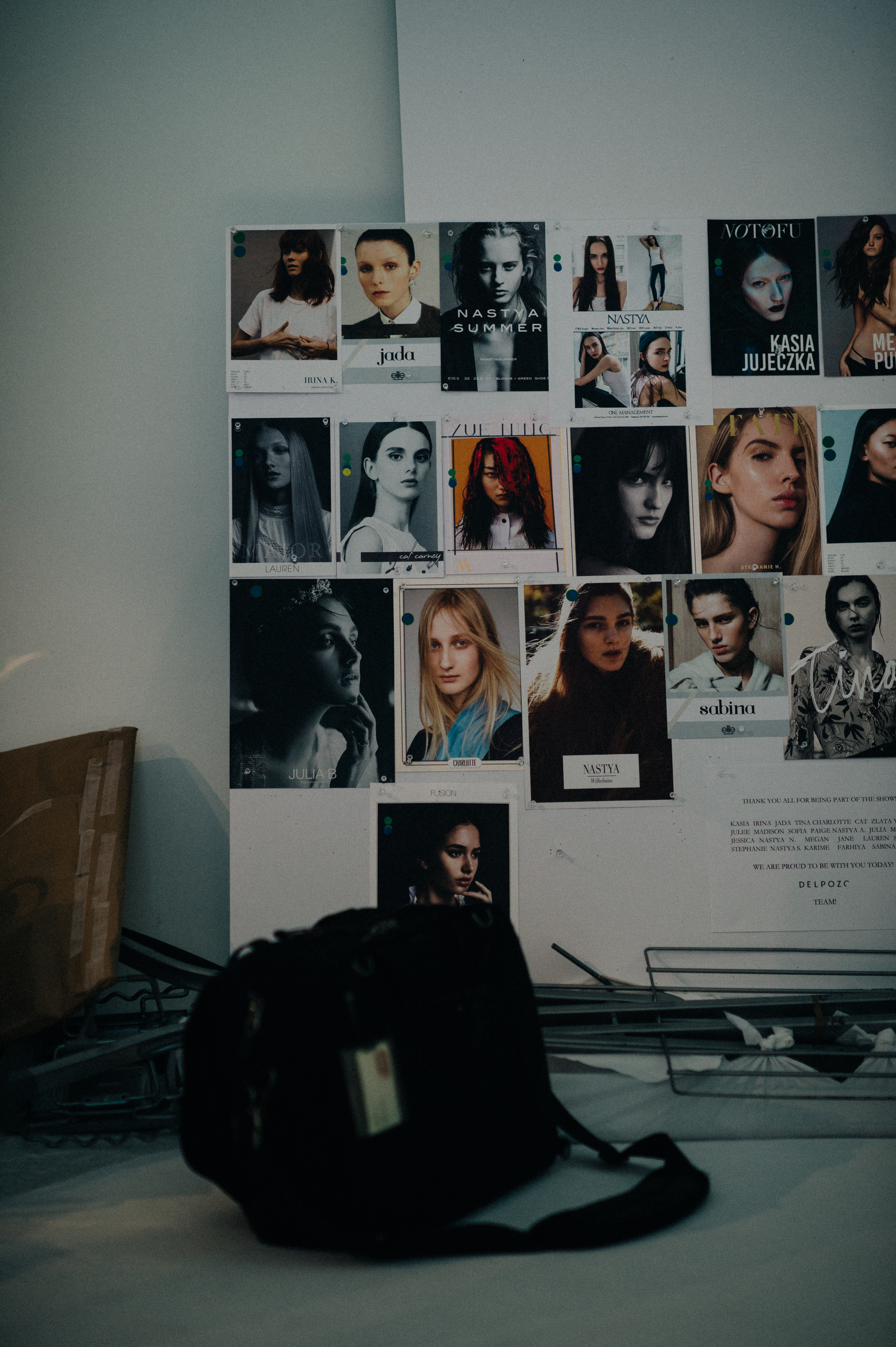 Board with model cards