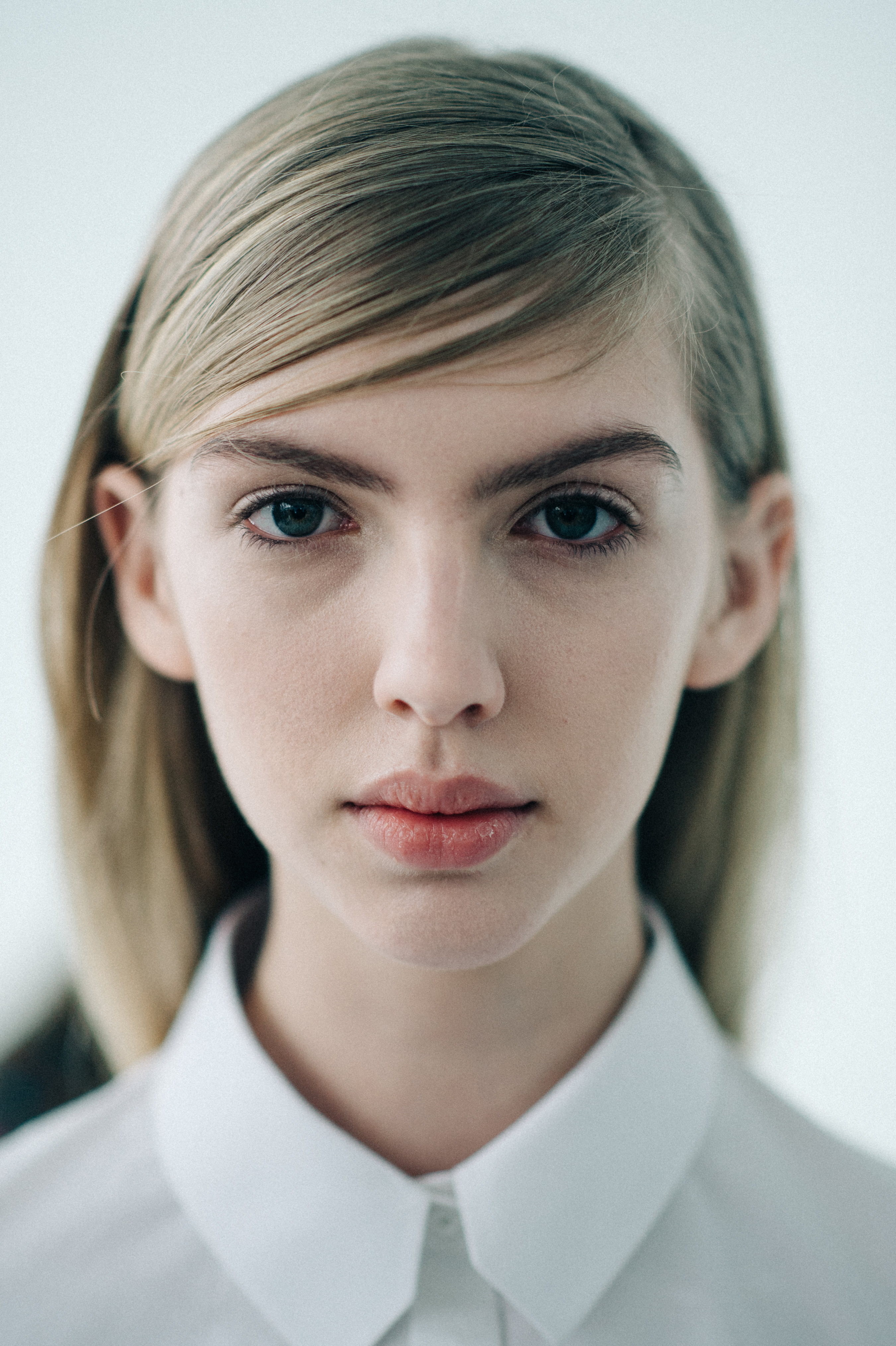 Portrait of blonde model