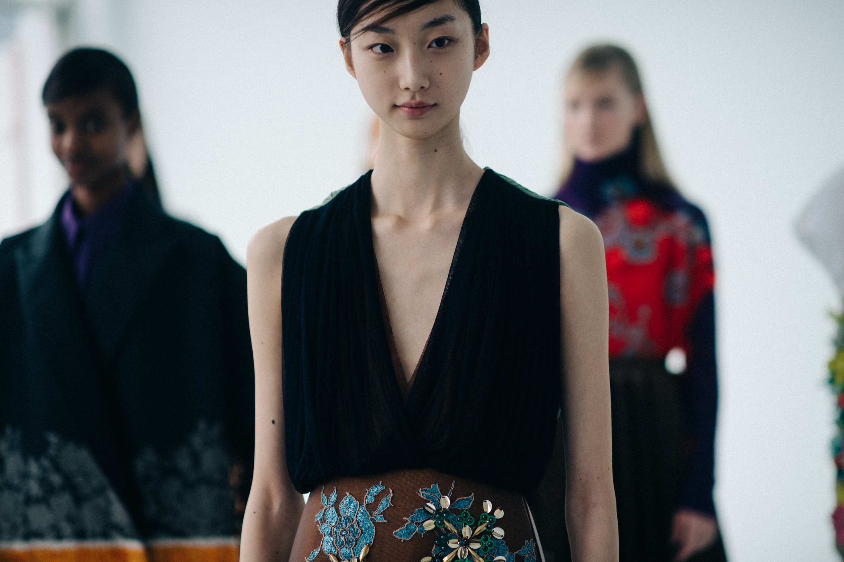Models before the show