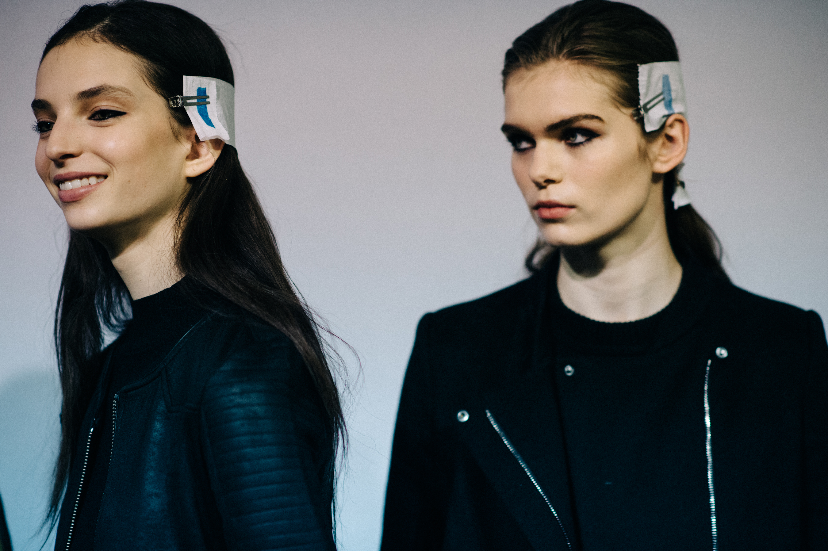 Two models before the show