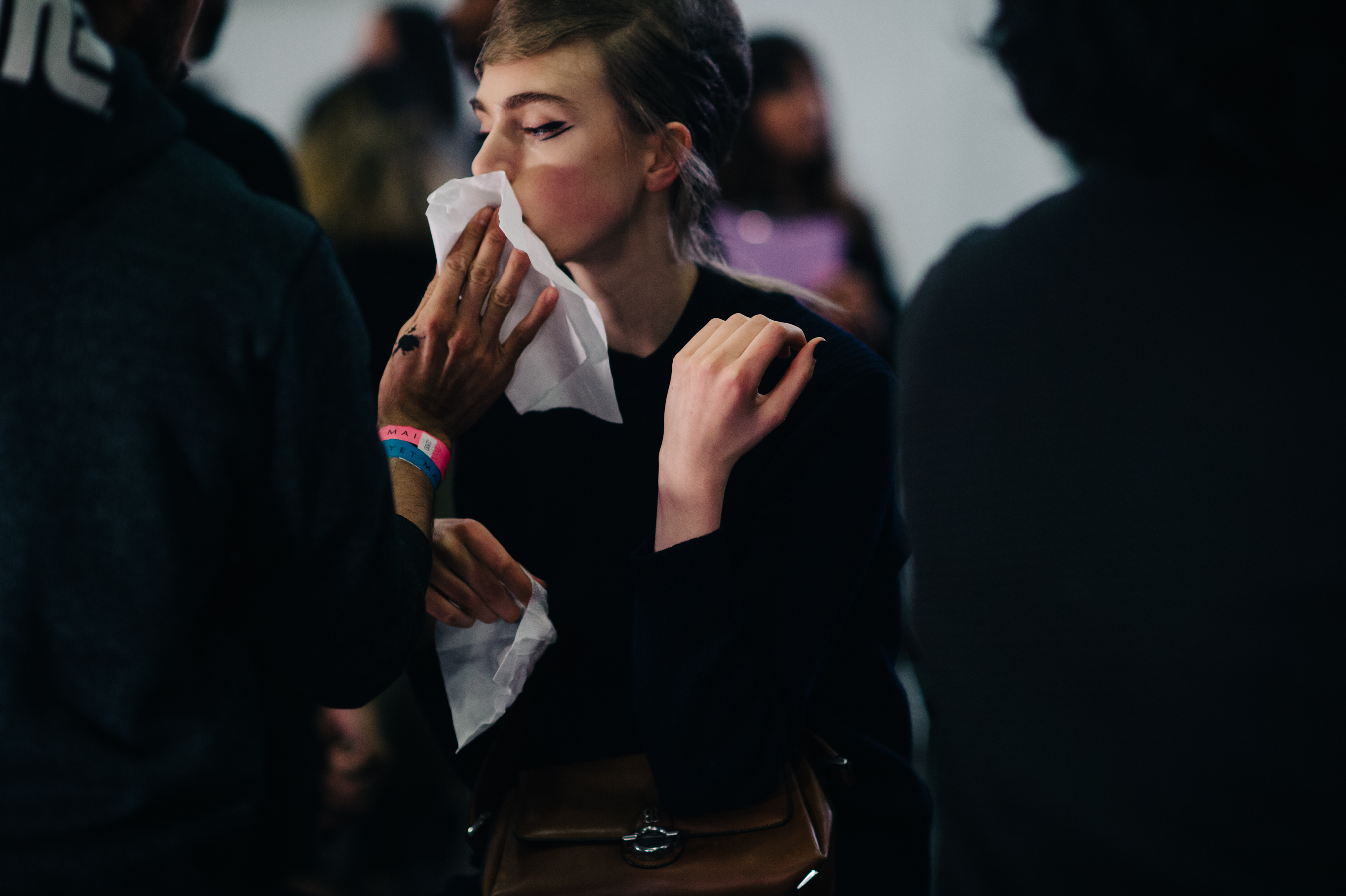 Model before the show