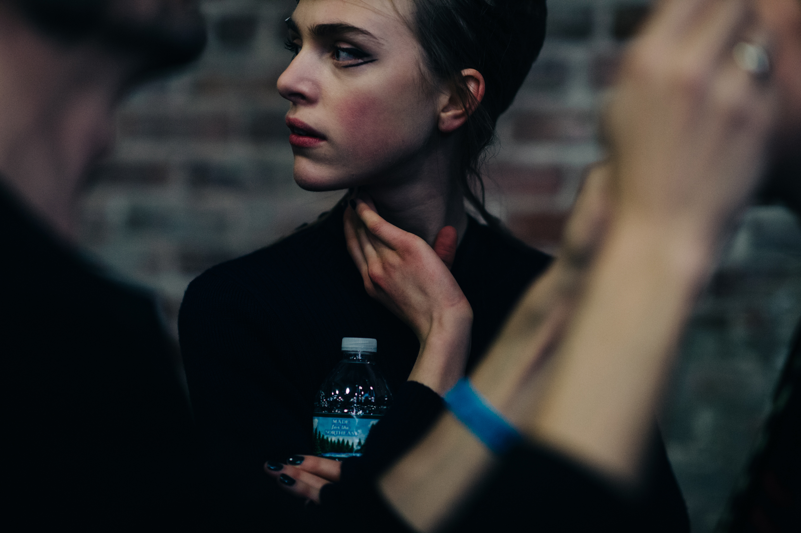 Model before the show