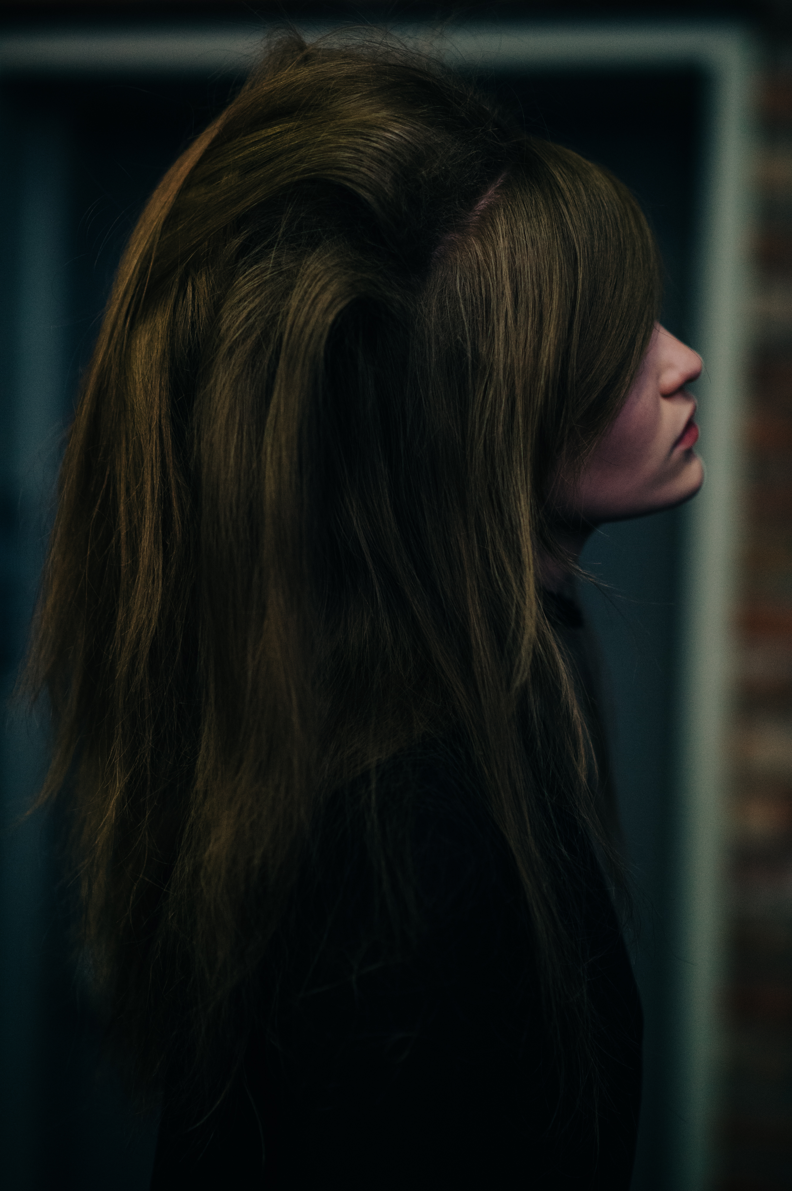 Model before the show