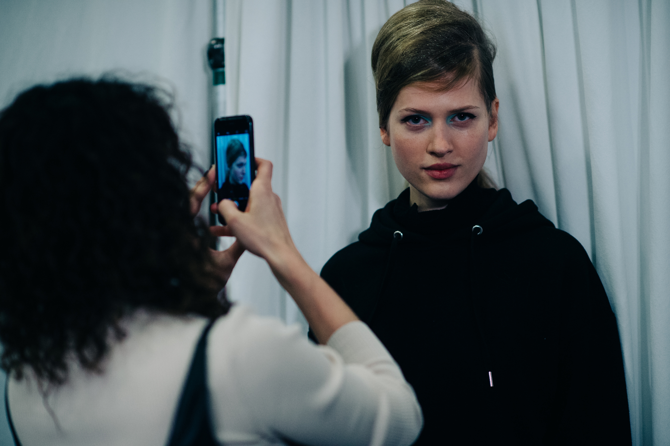 Model before the show
