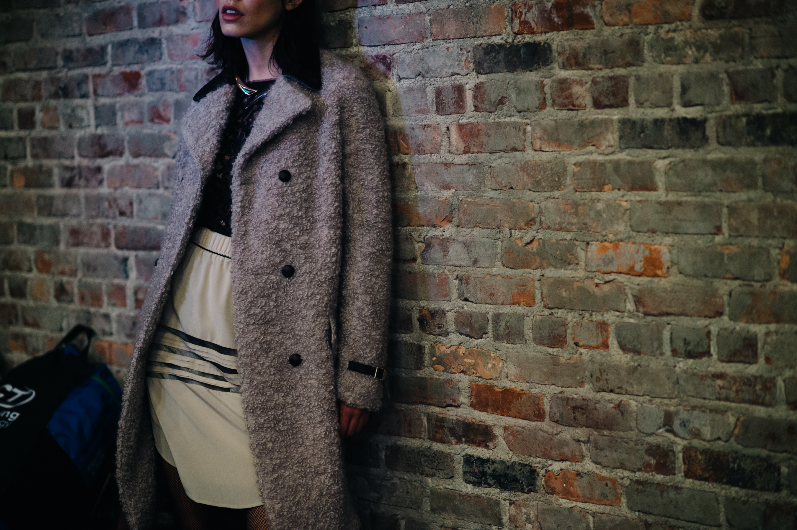 Model wear coat