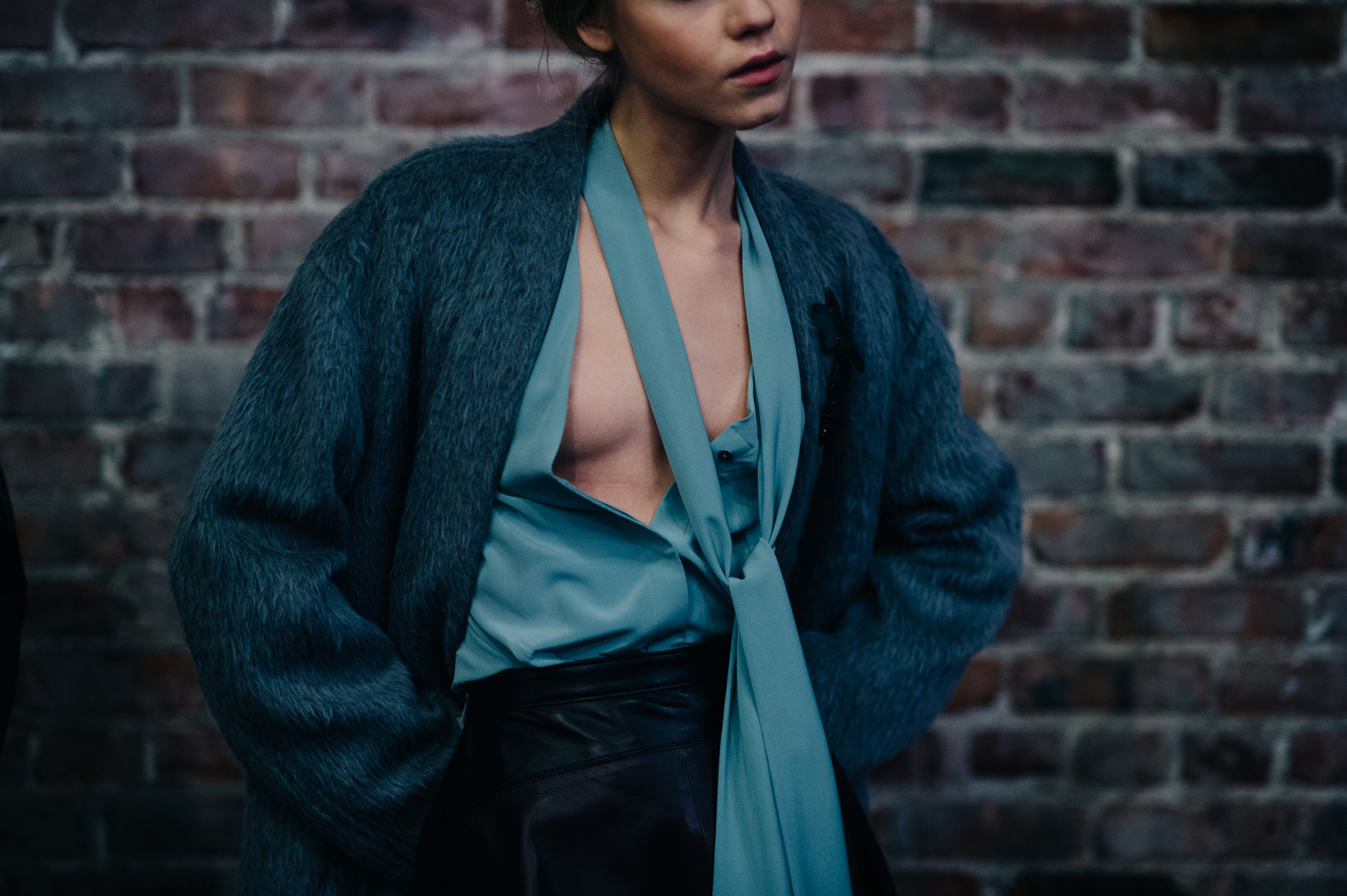 Model before the show