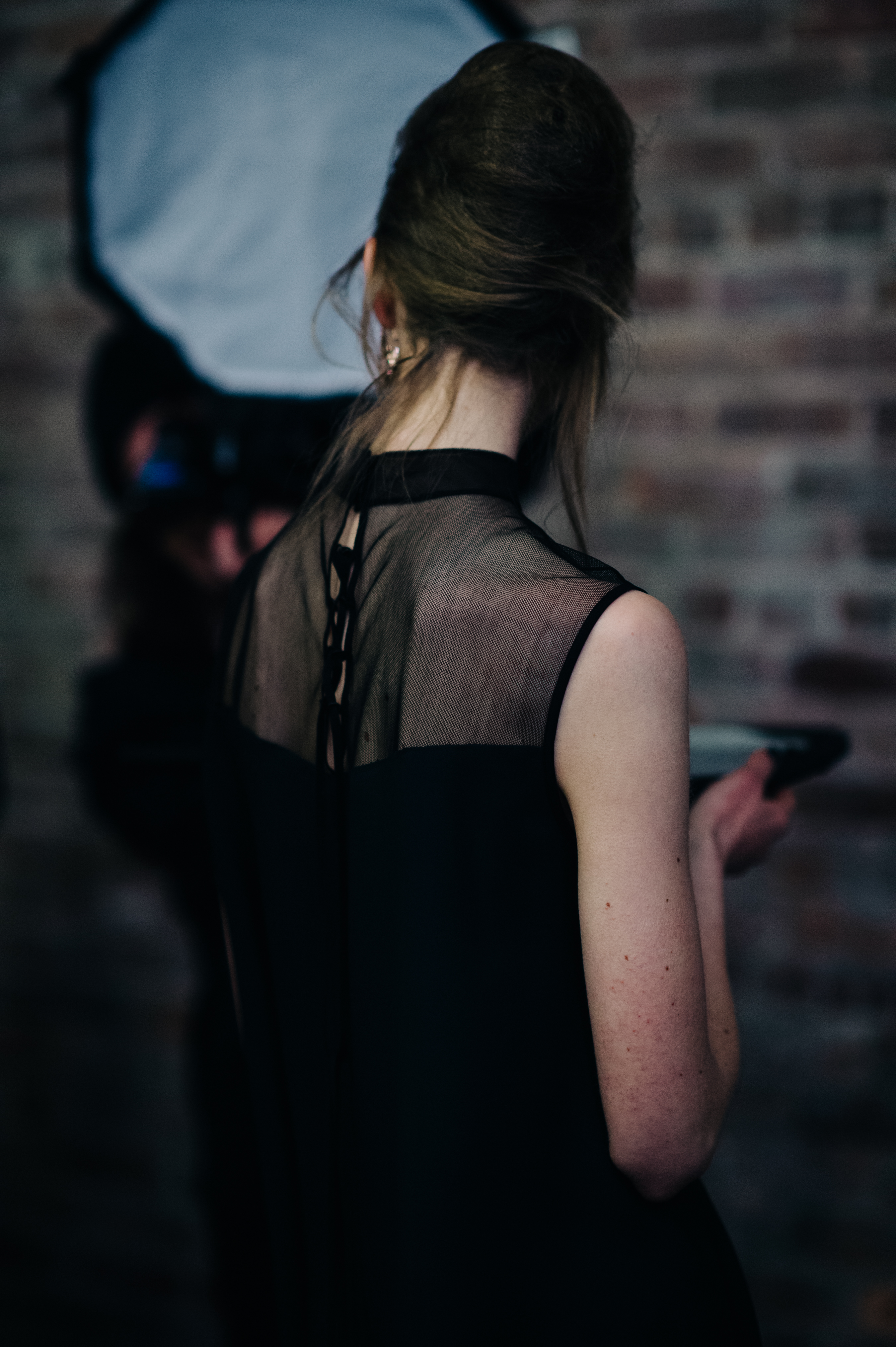 Model before the show