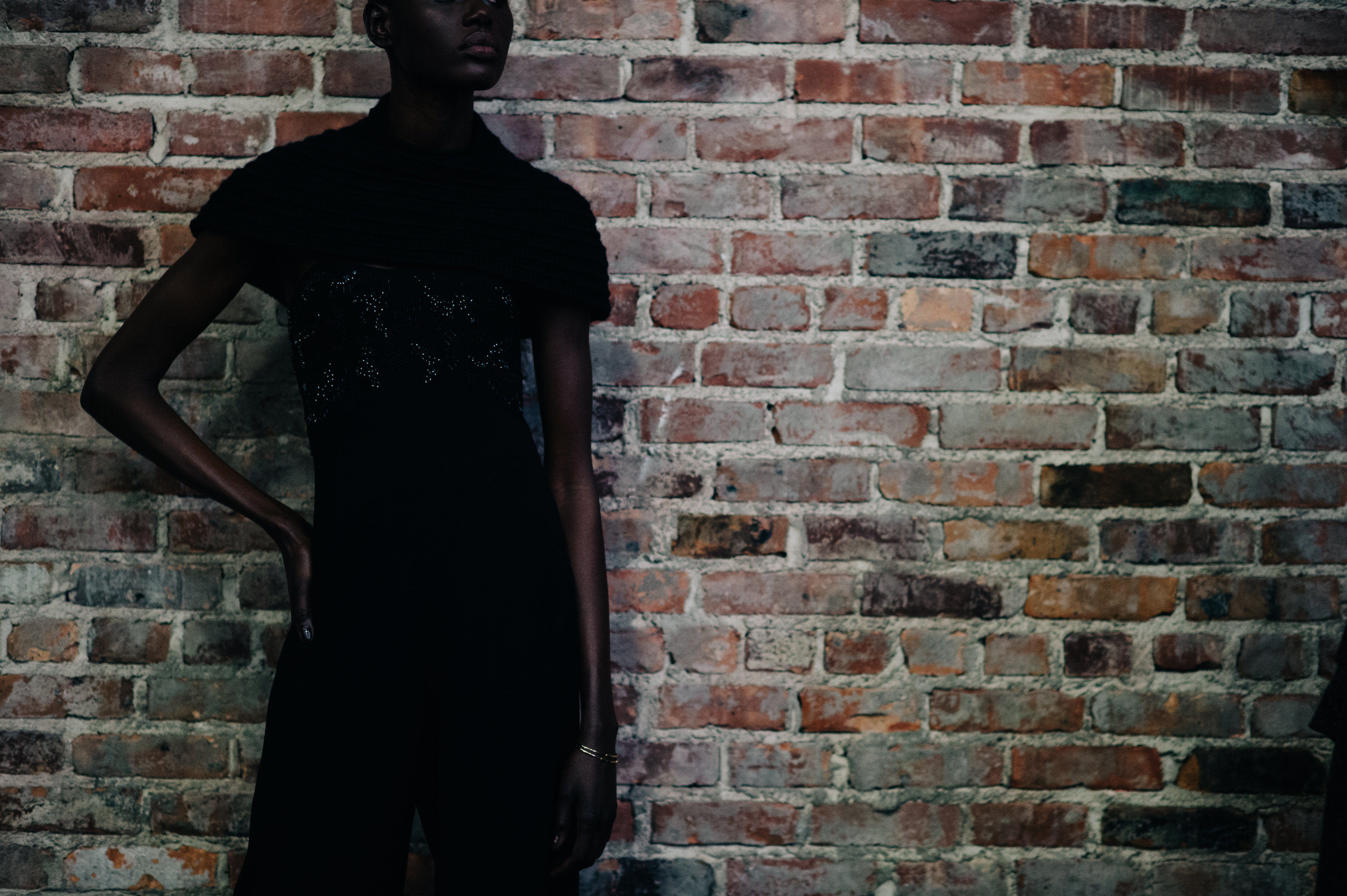 Model before the show