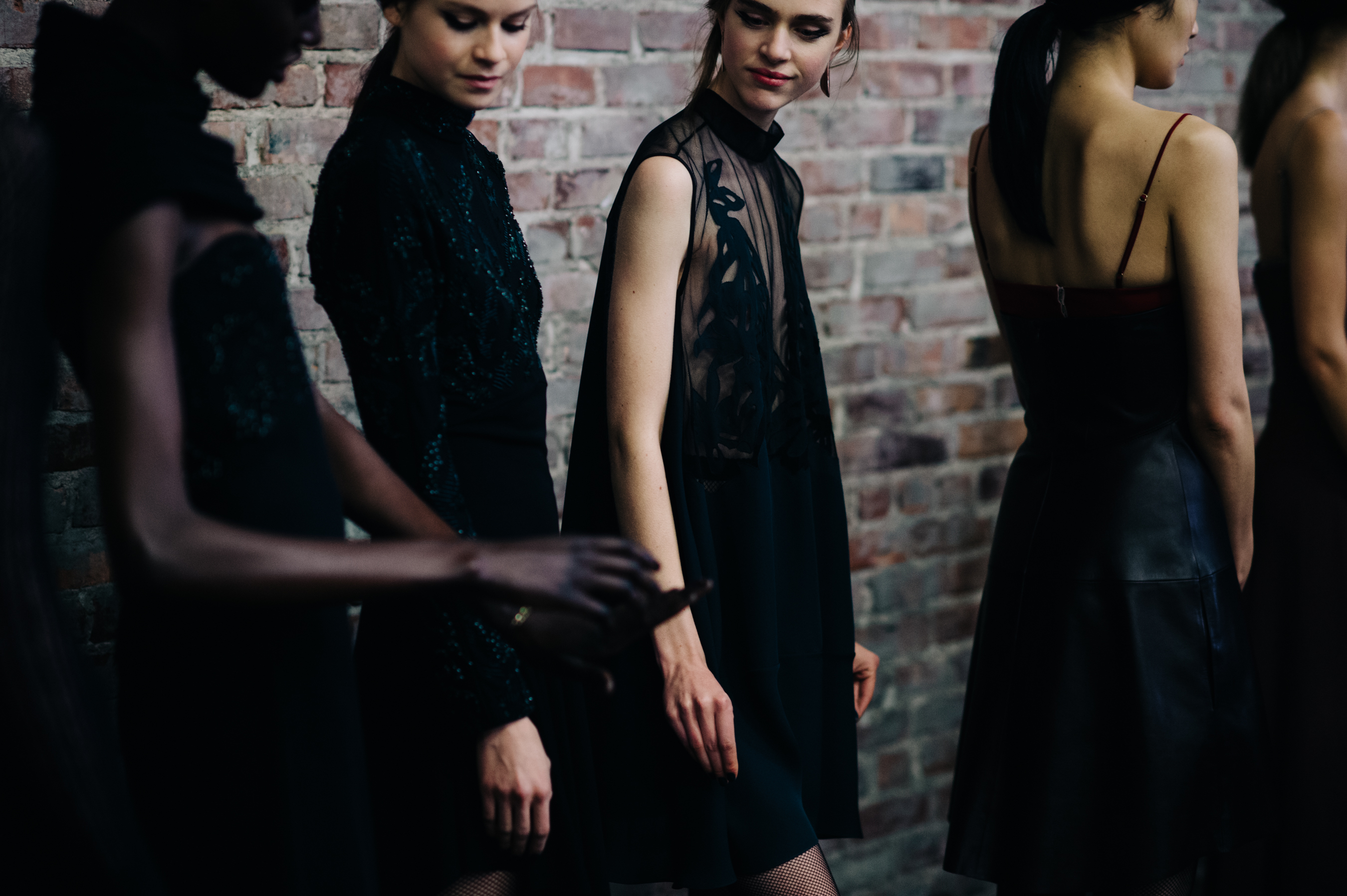 Models before the show