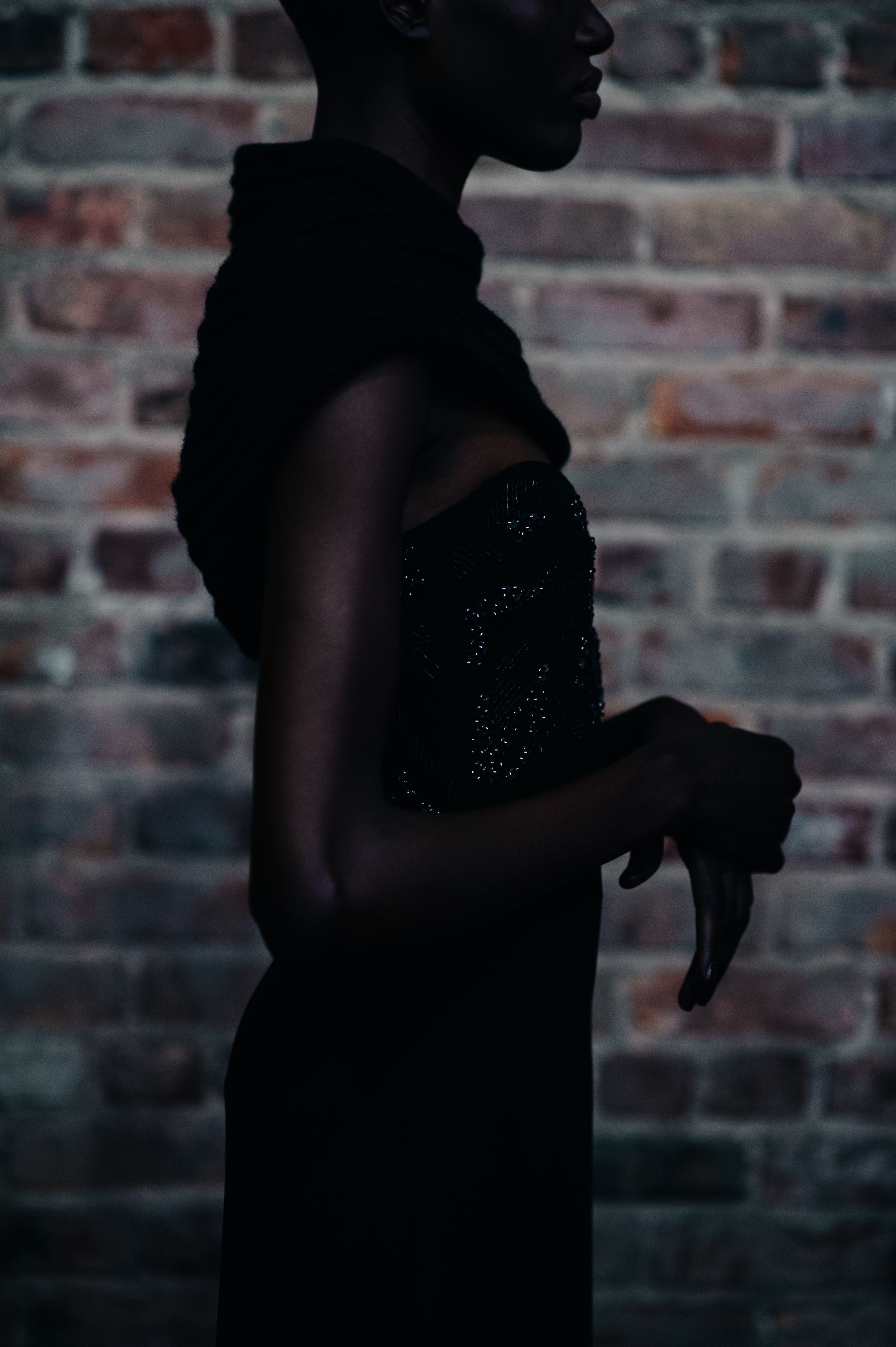 Model before the show