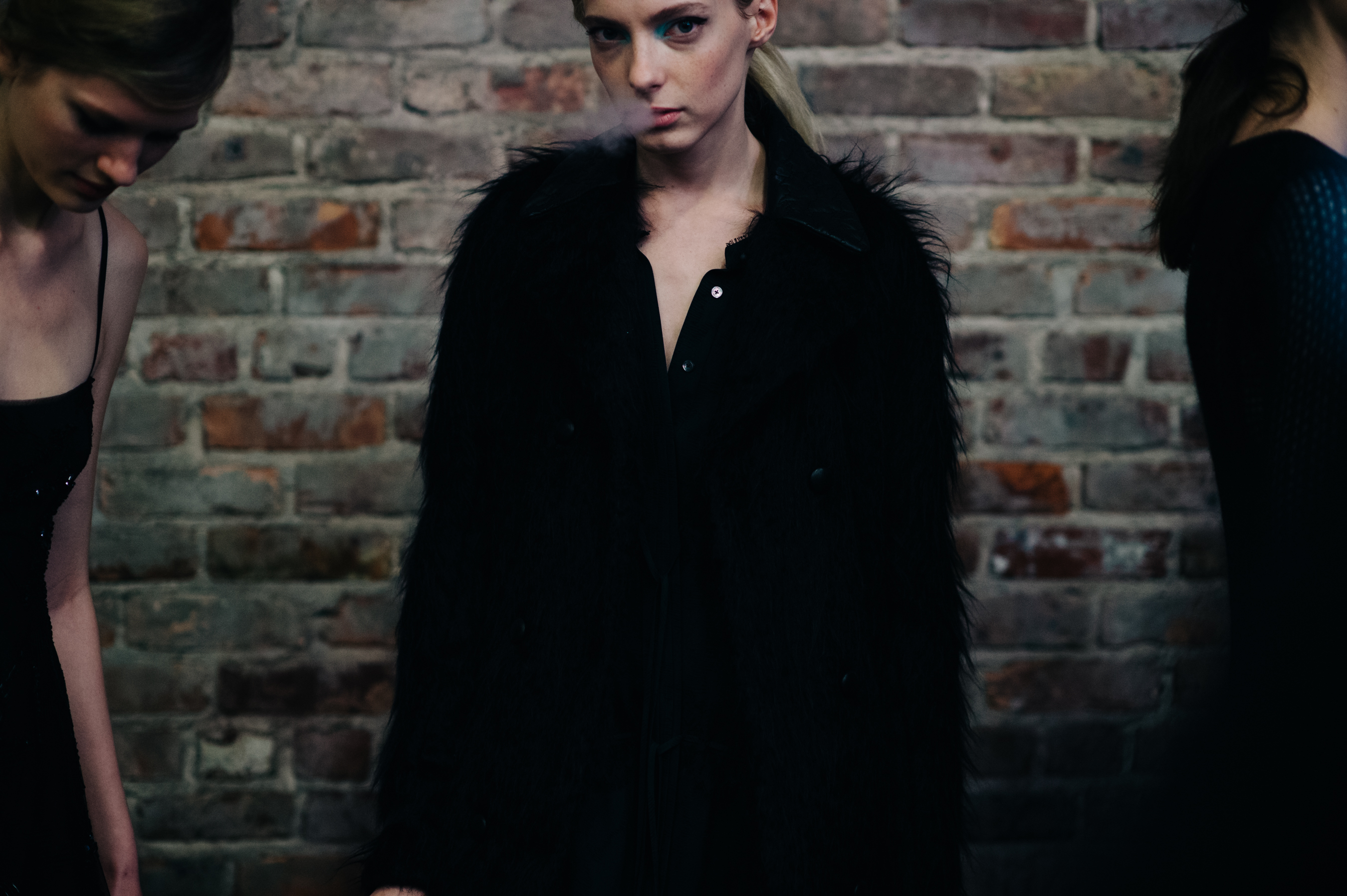 Model before the show