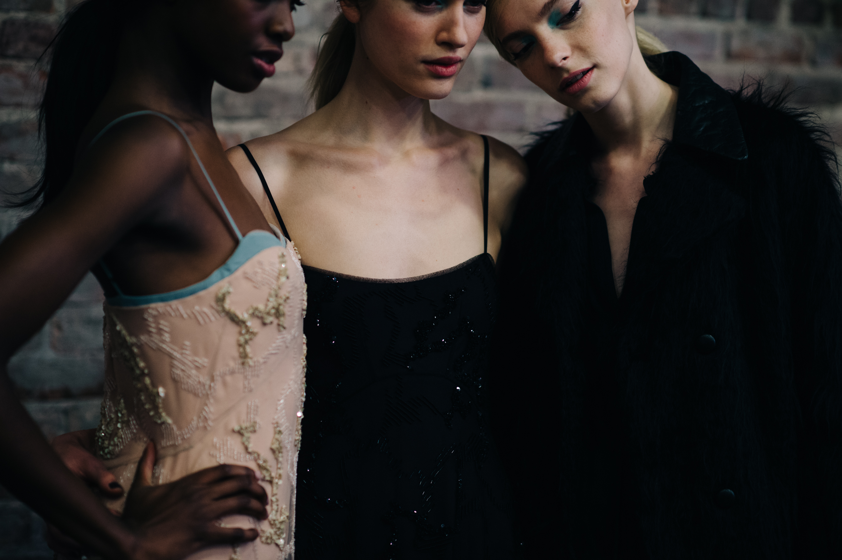 Models before the show