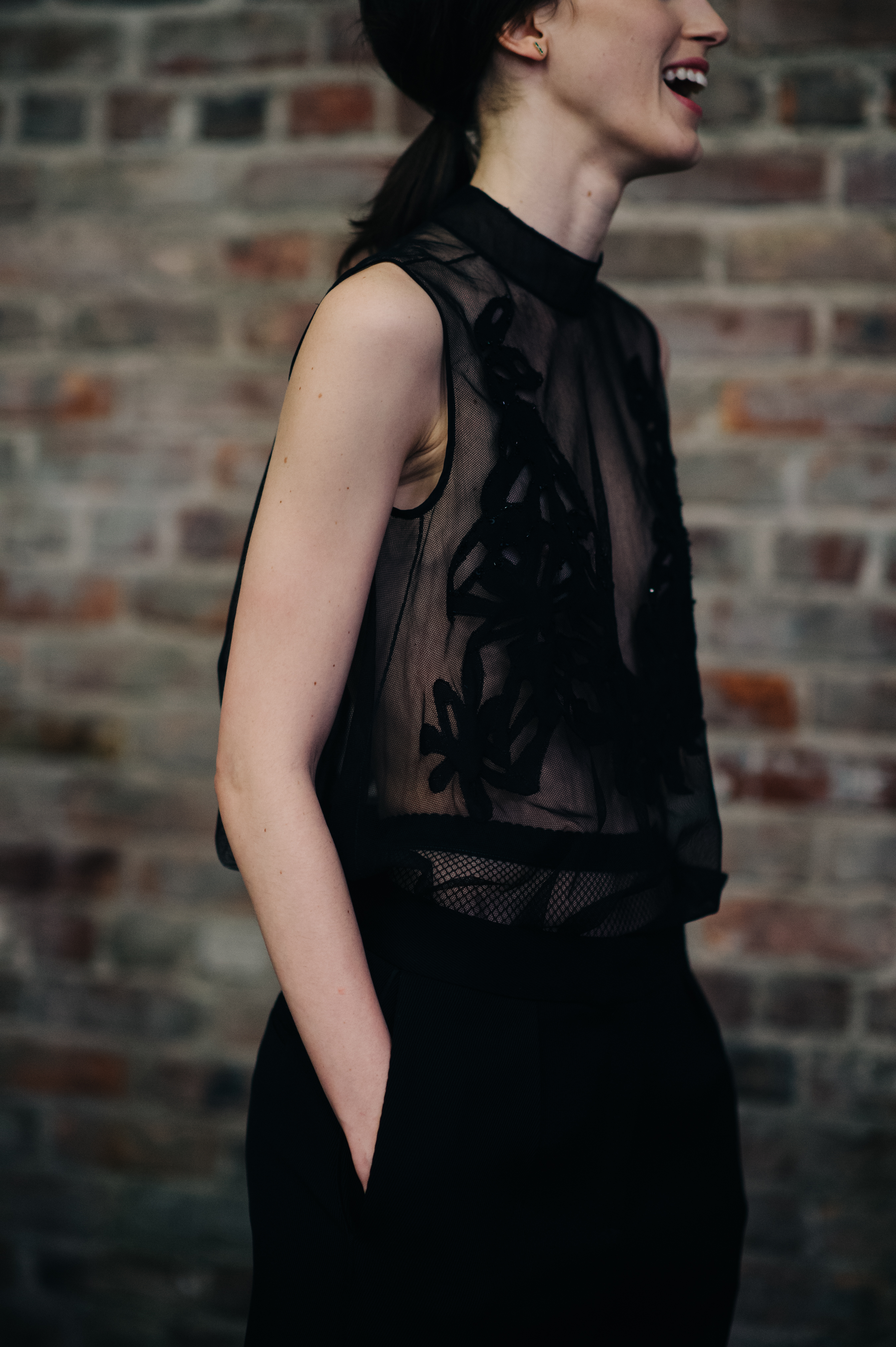Model before the show
