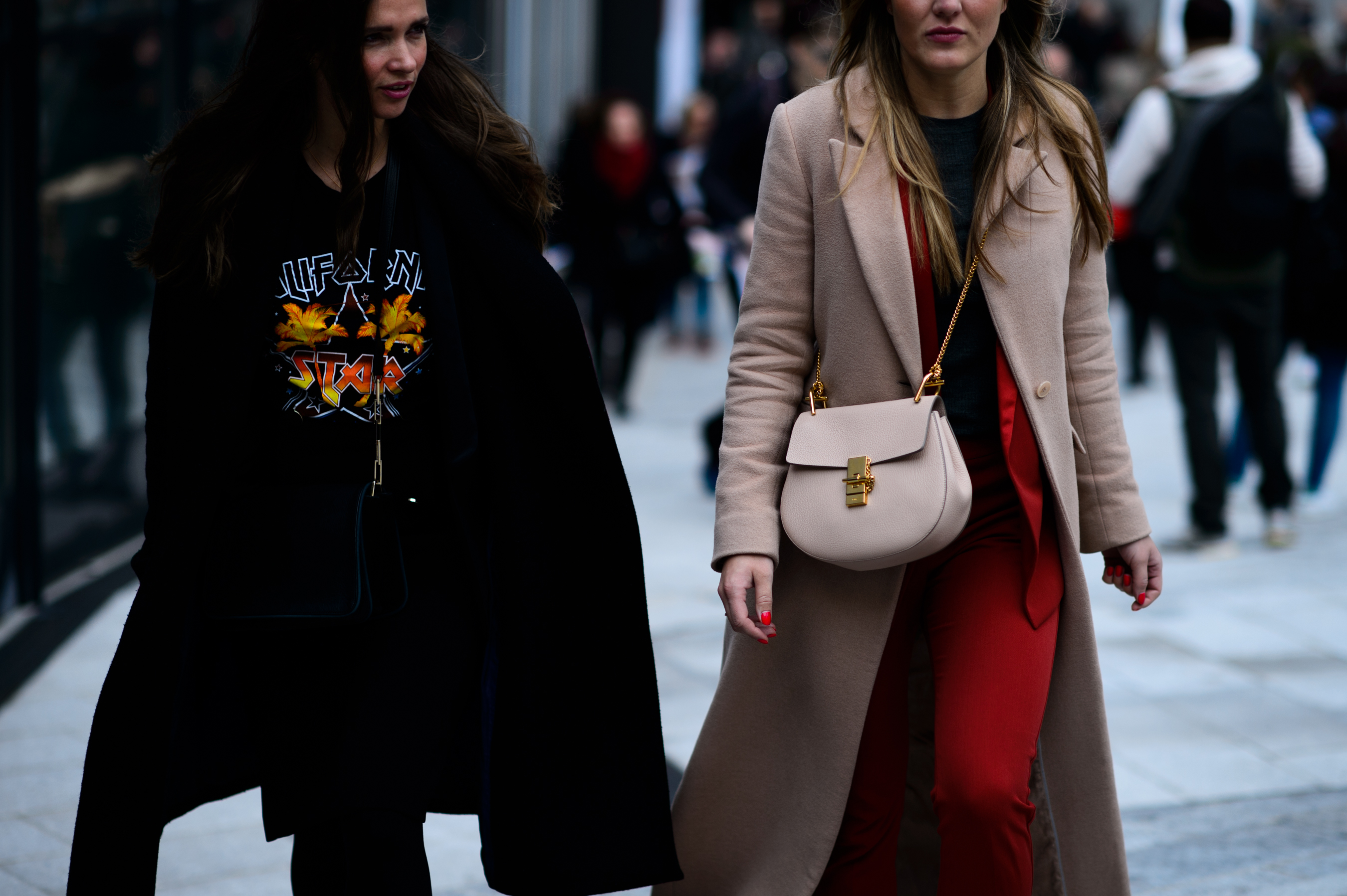 Two women before the show