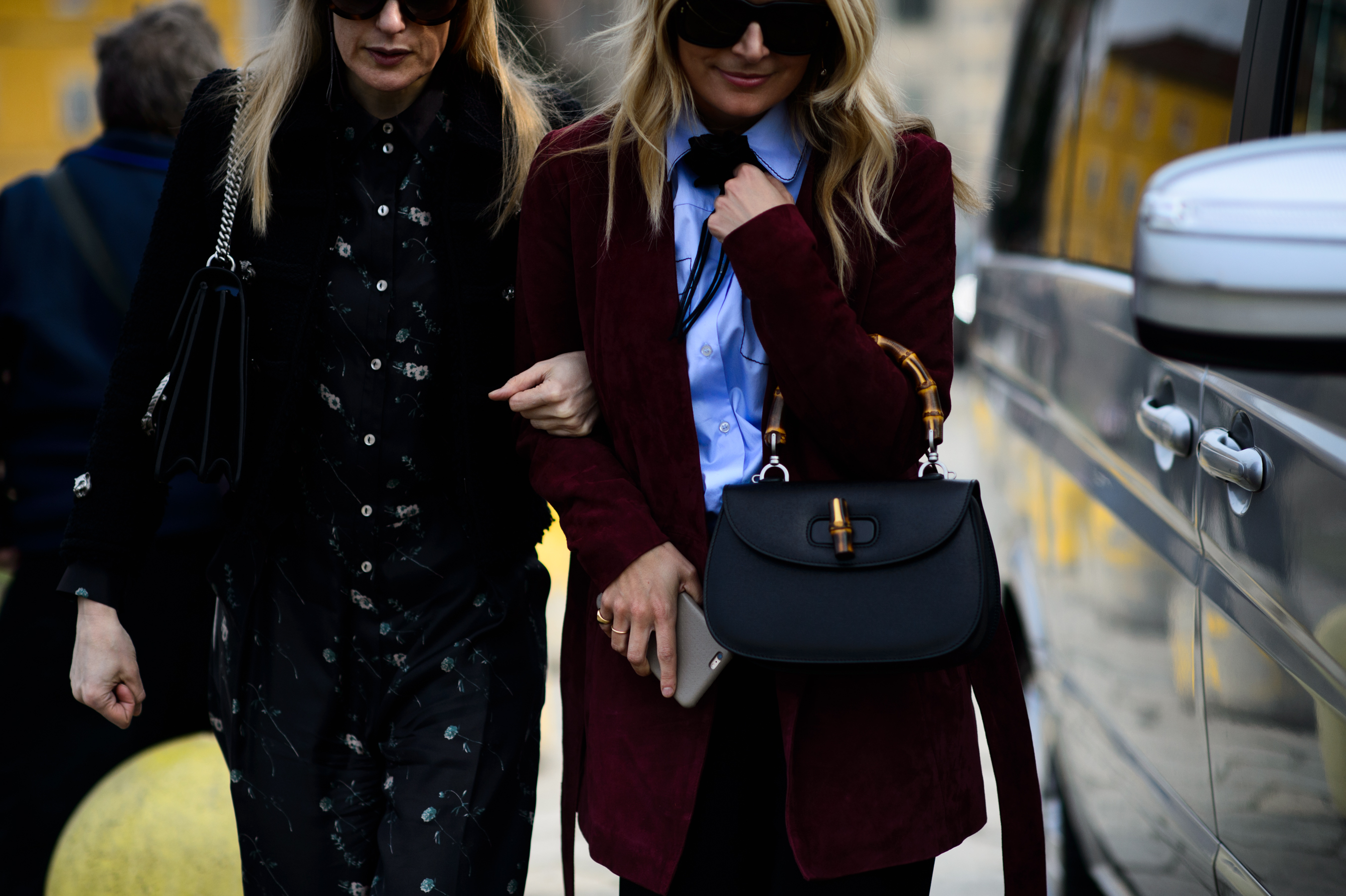 Two women before the show