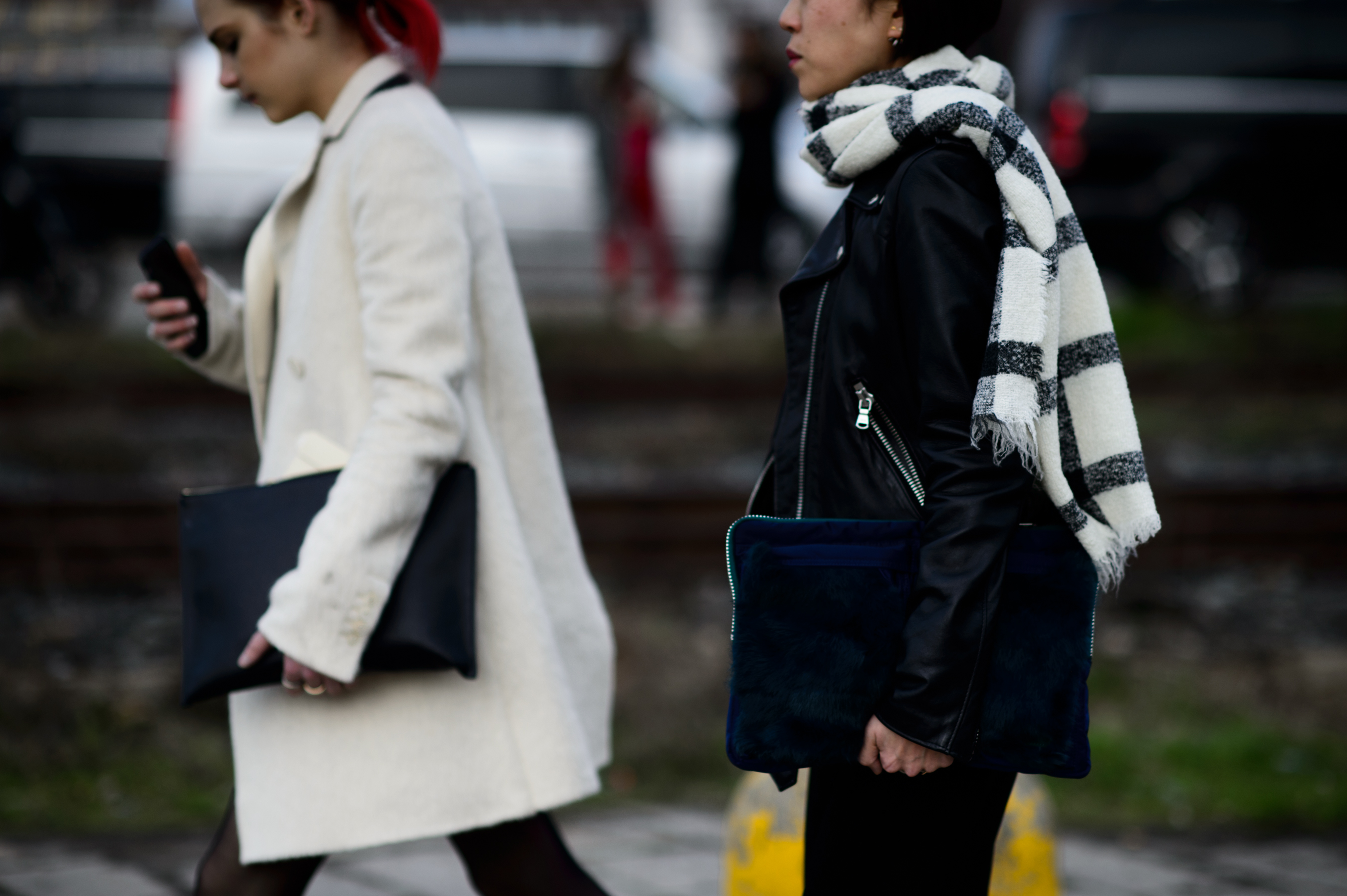 Two women before the show
