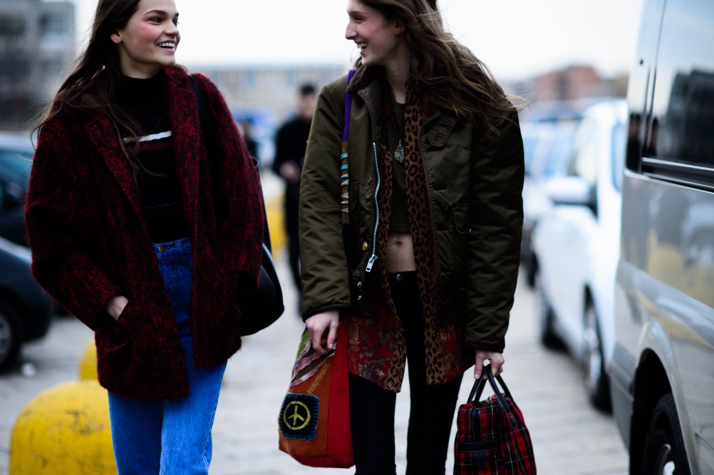 Two models after the show