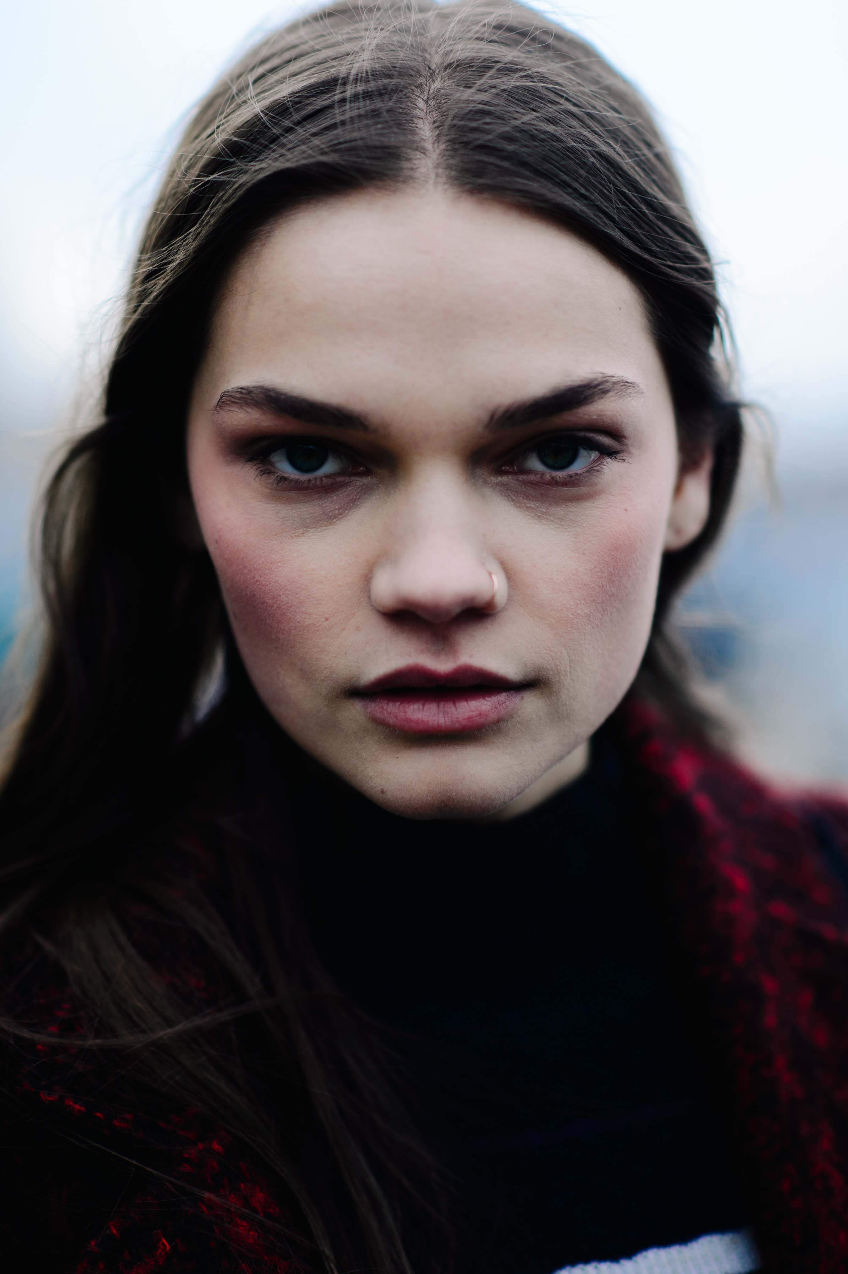 Portrait of a model after the show