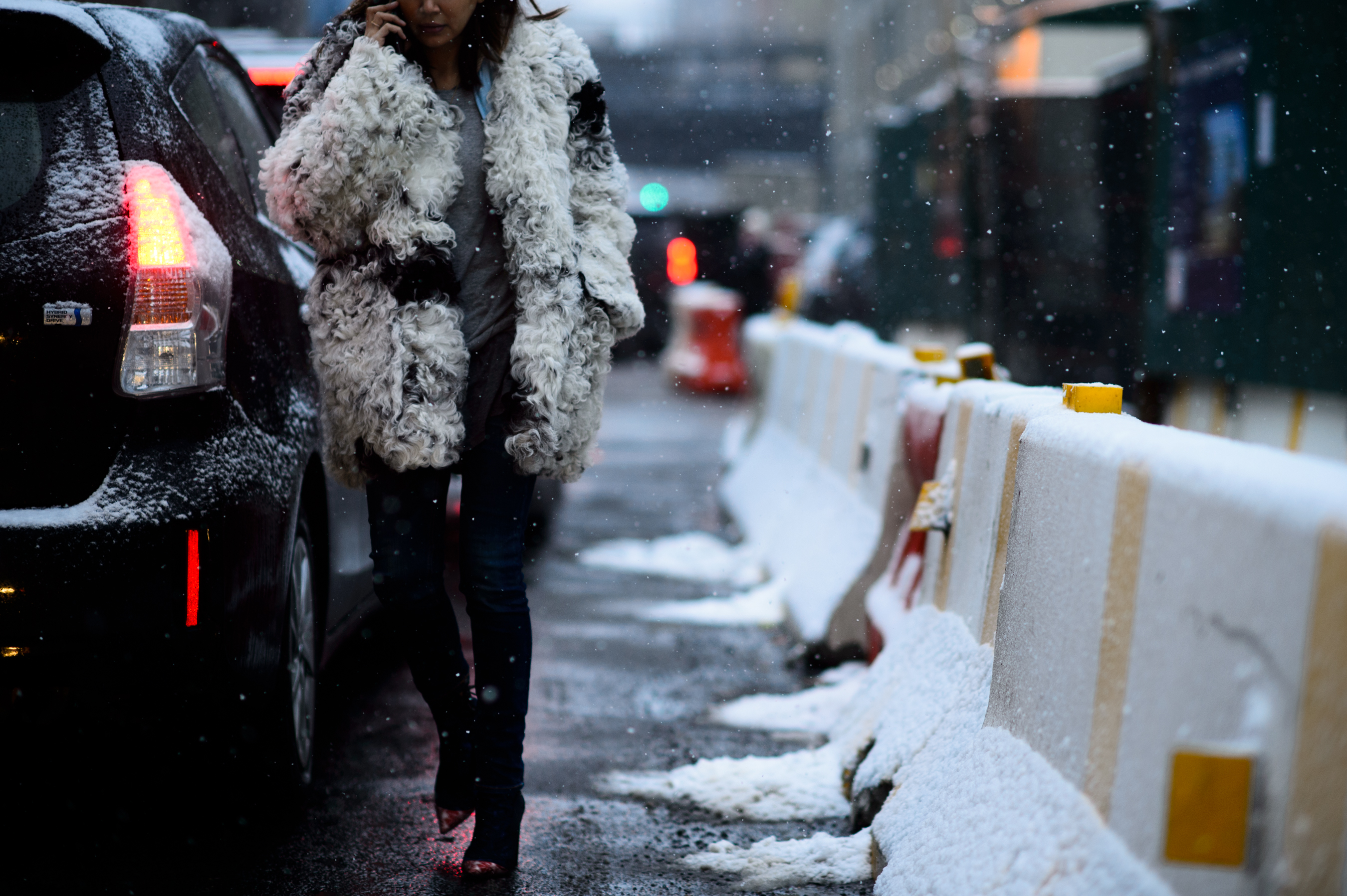 Australian Vogue editor big coat