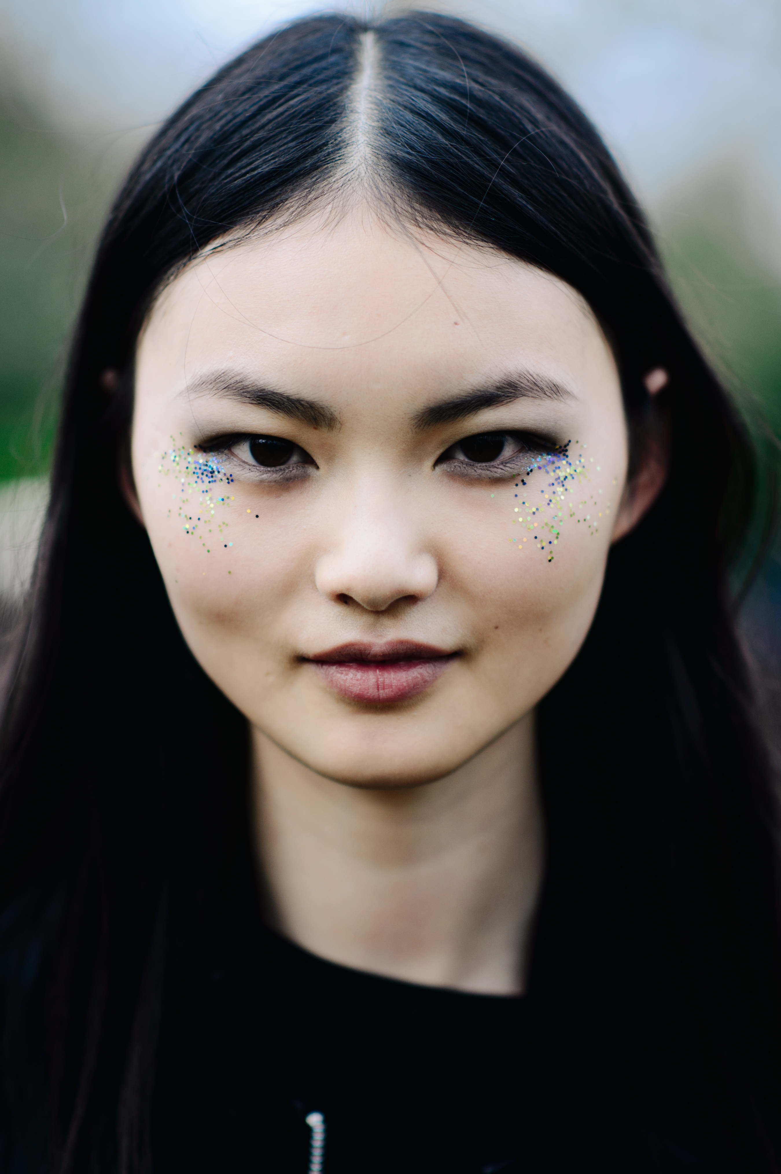 Portrait of a Chinese model after Burberry