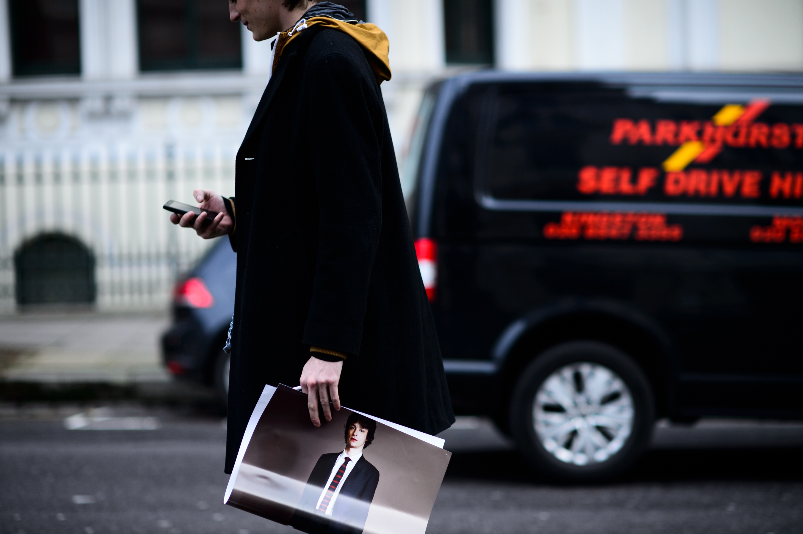 German male model after Burberry
