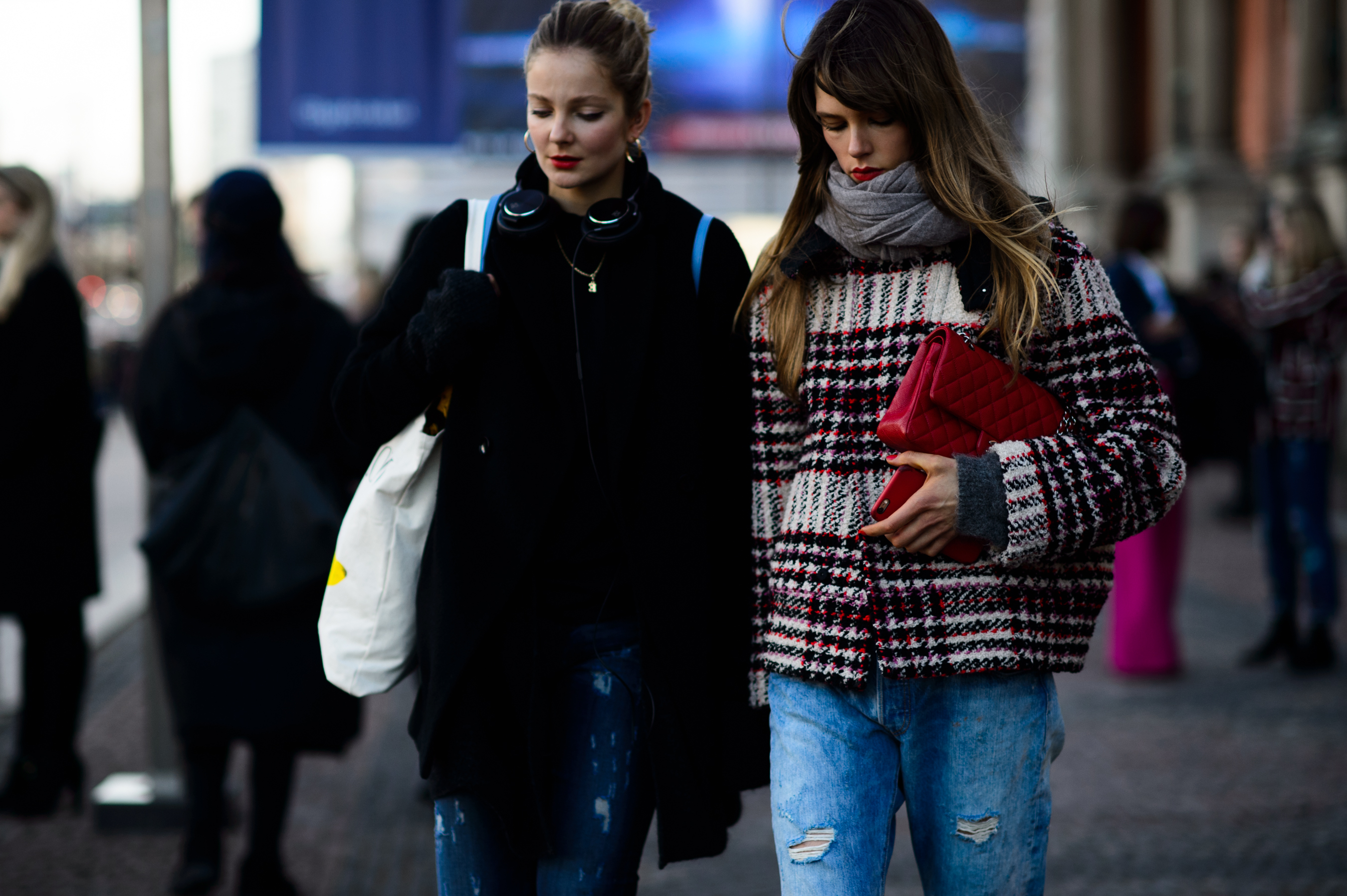 Two models after the show