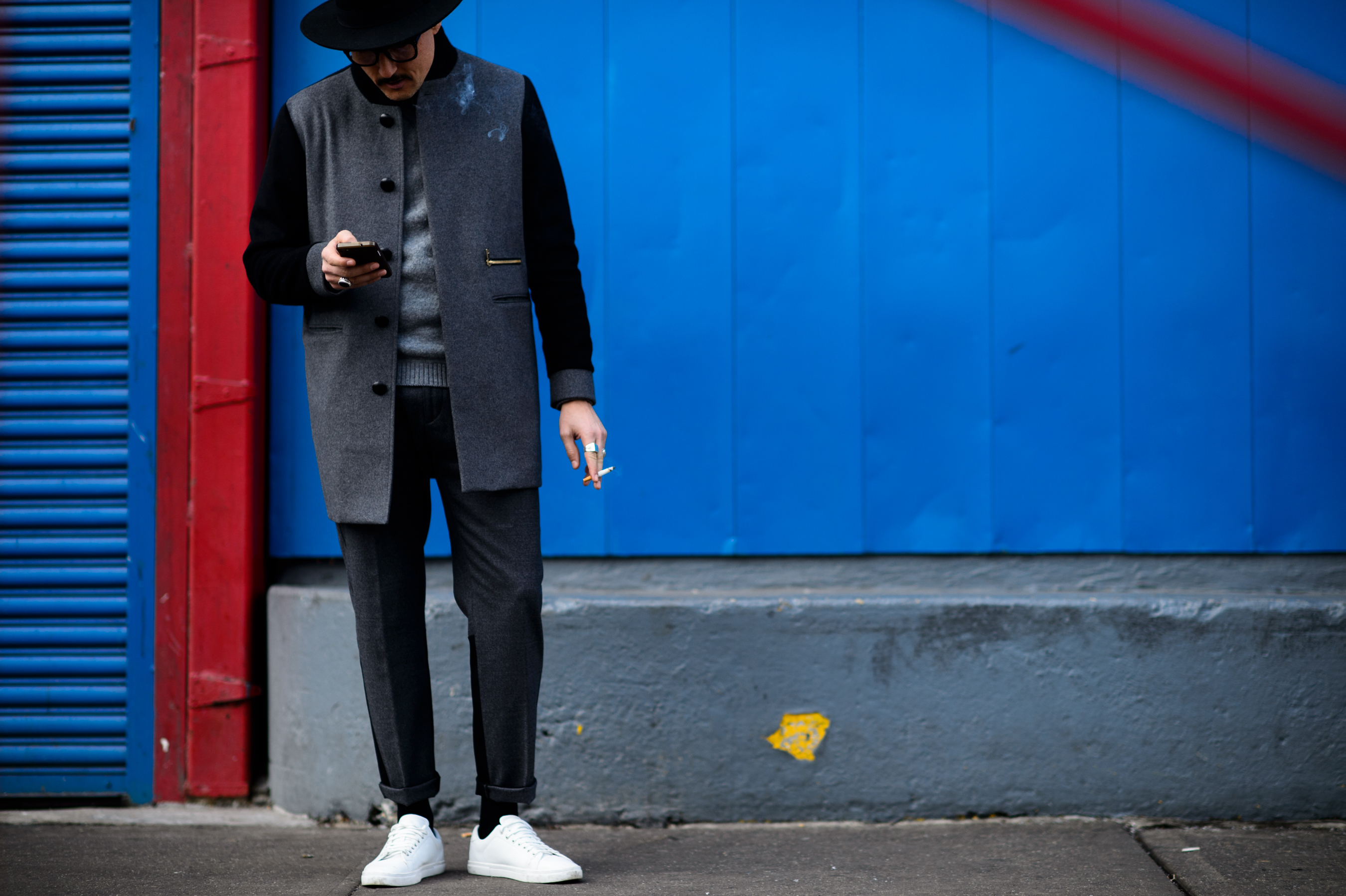 Italian man wearing casual suit