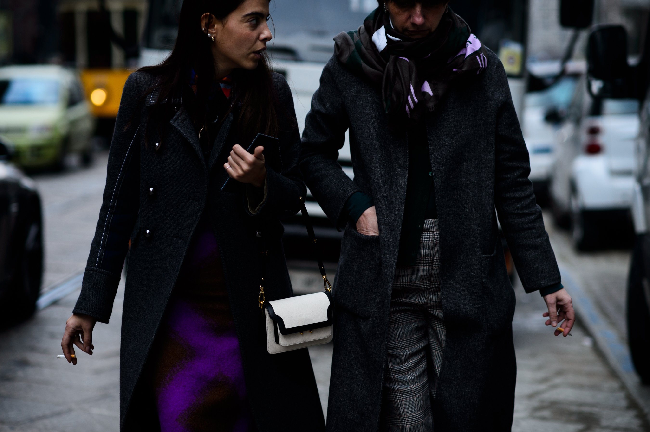 Two women before the show