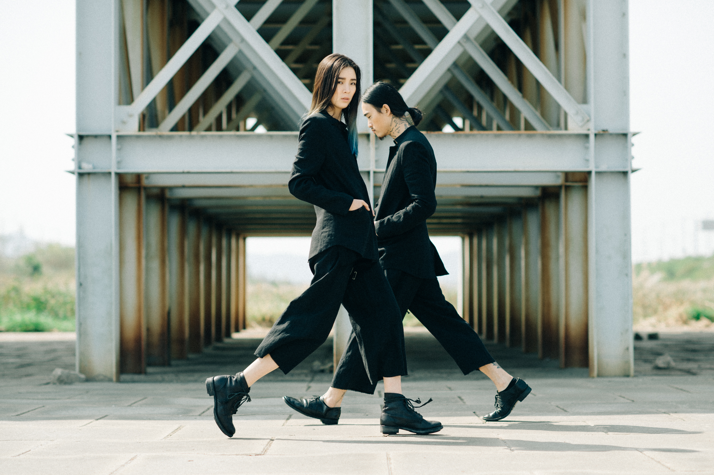 Two Korean models