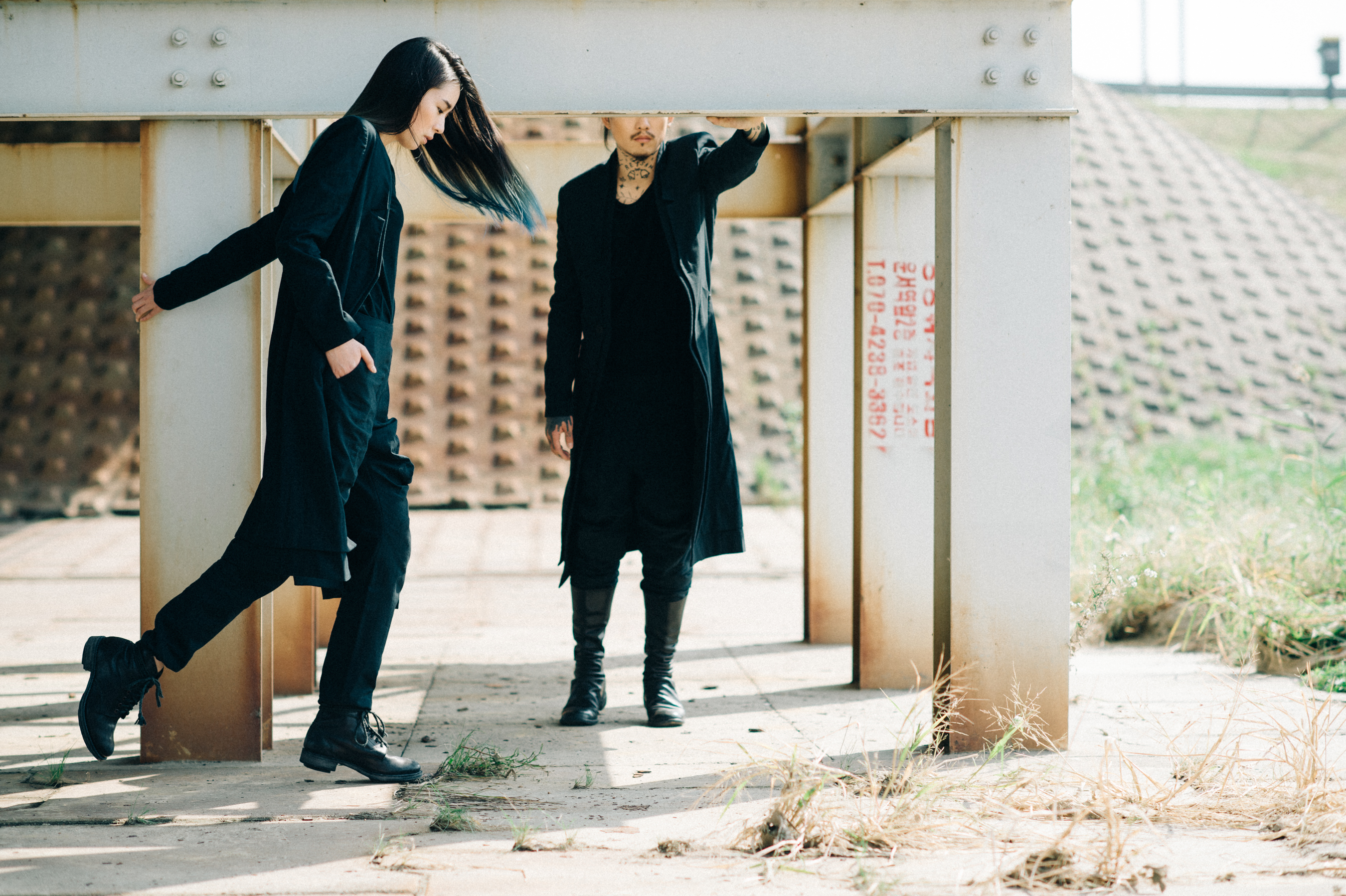 Two Korean models