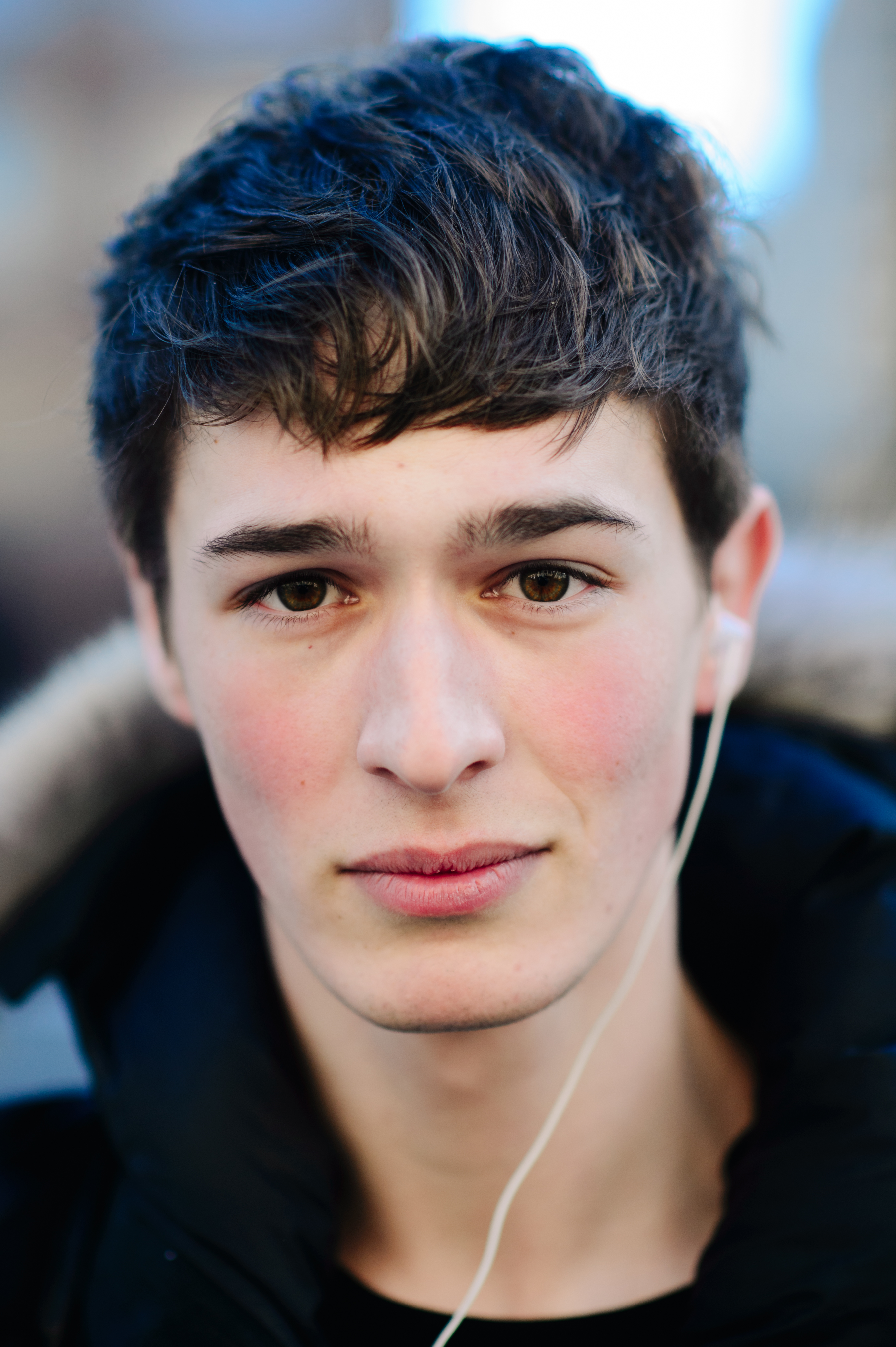 Portrait of young male model