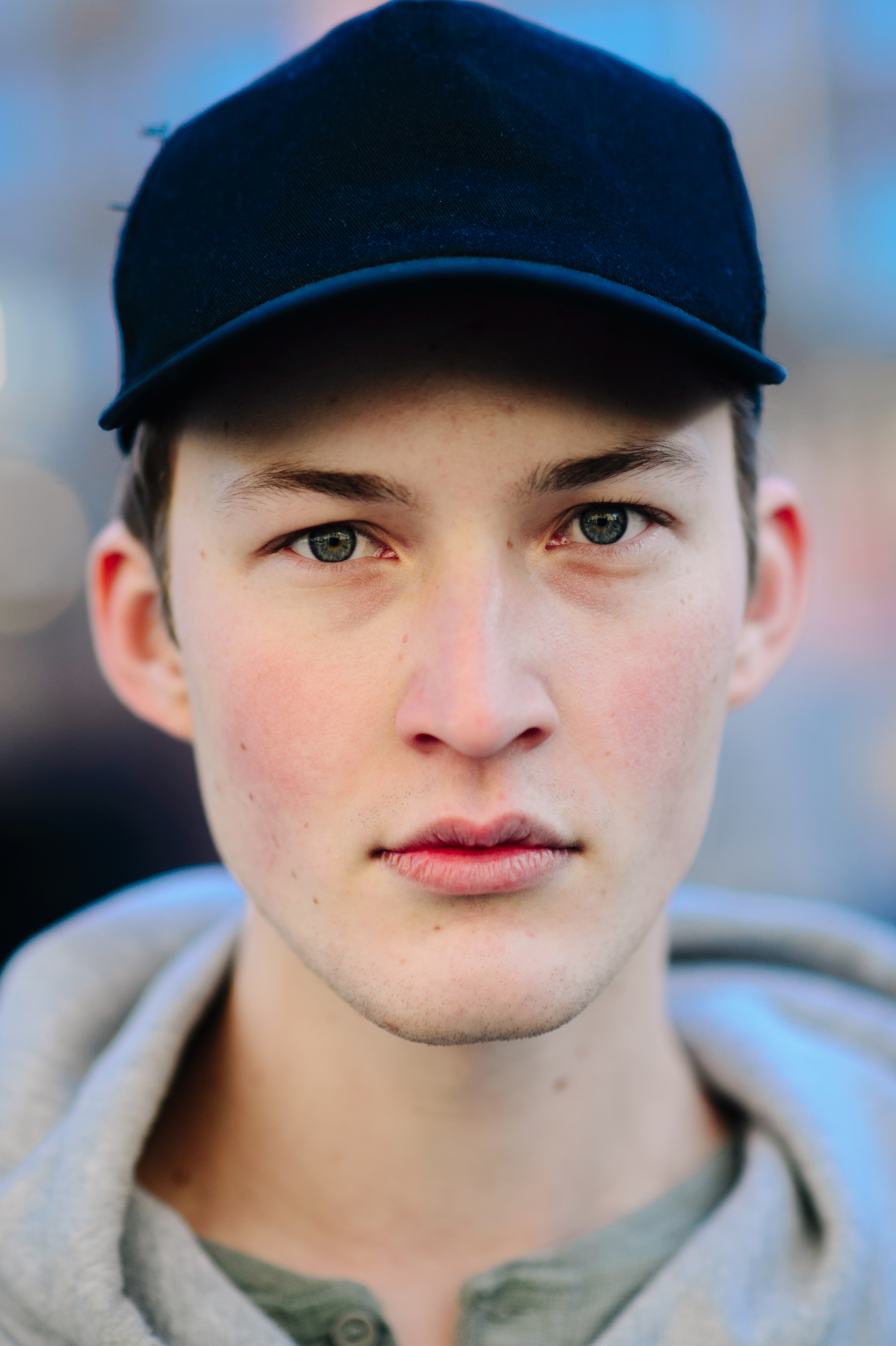 Portrait of young male model