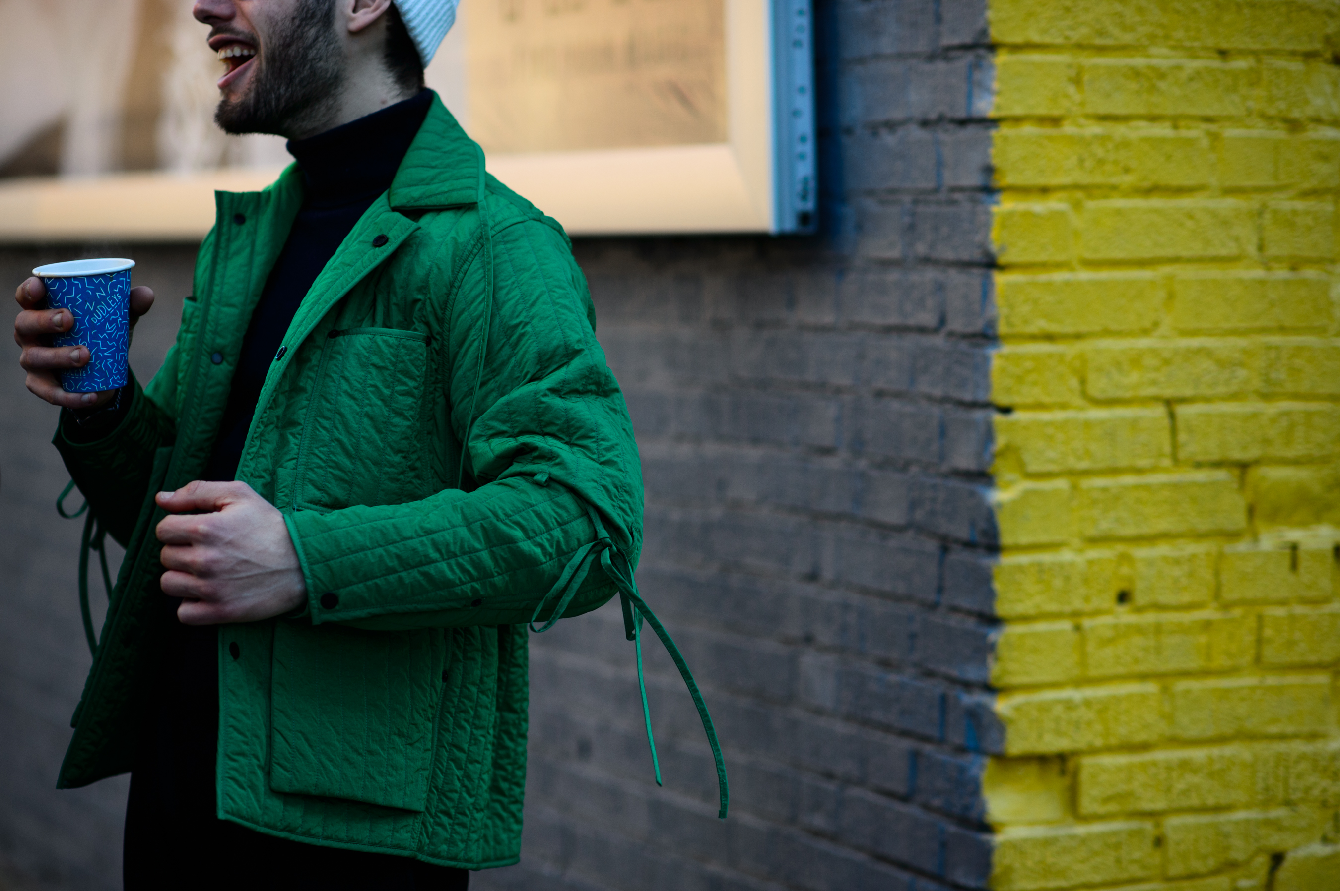Man wearing Craig Green jacket