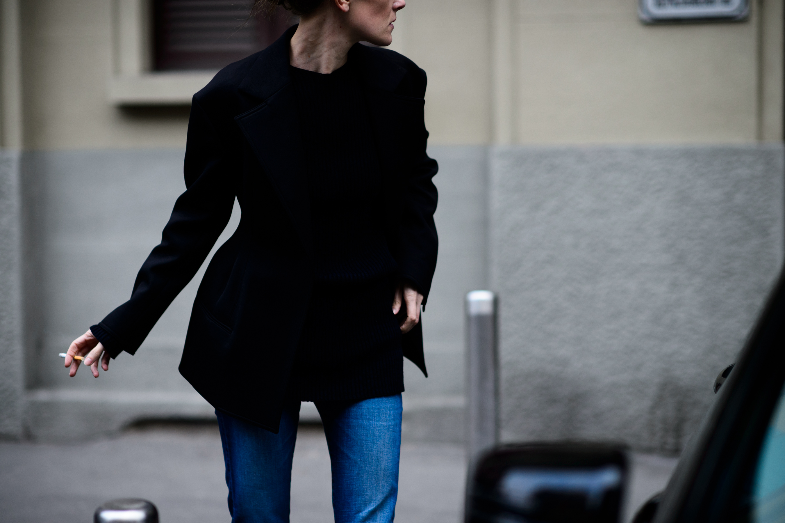 Financial Times fashion editor wearing denim