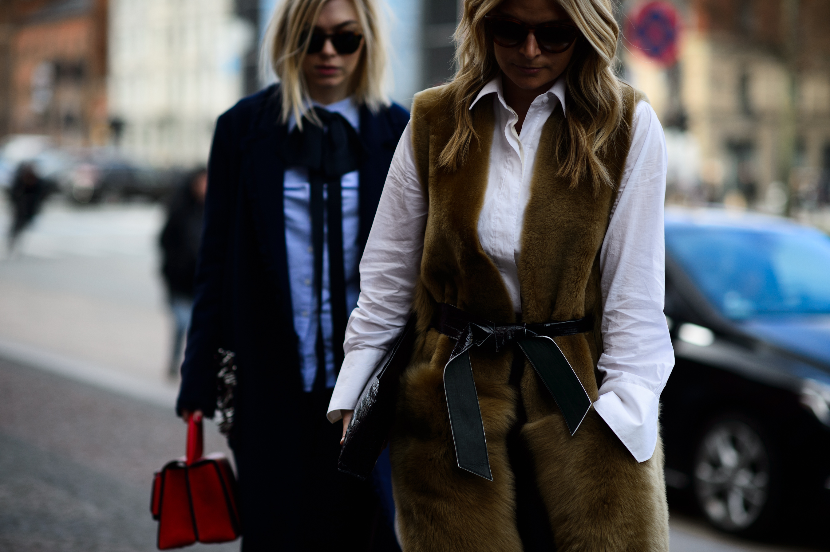Two blonde editors