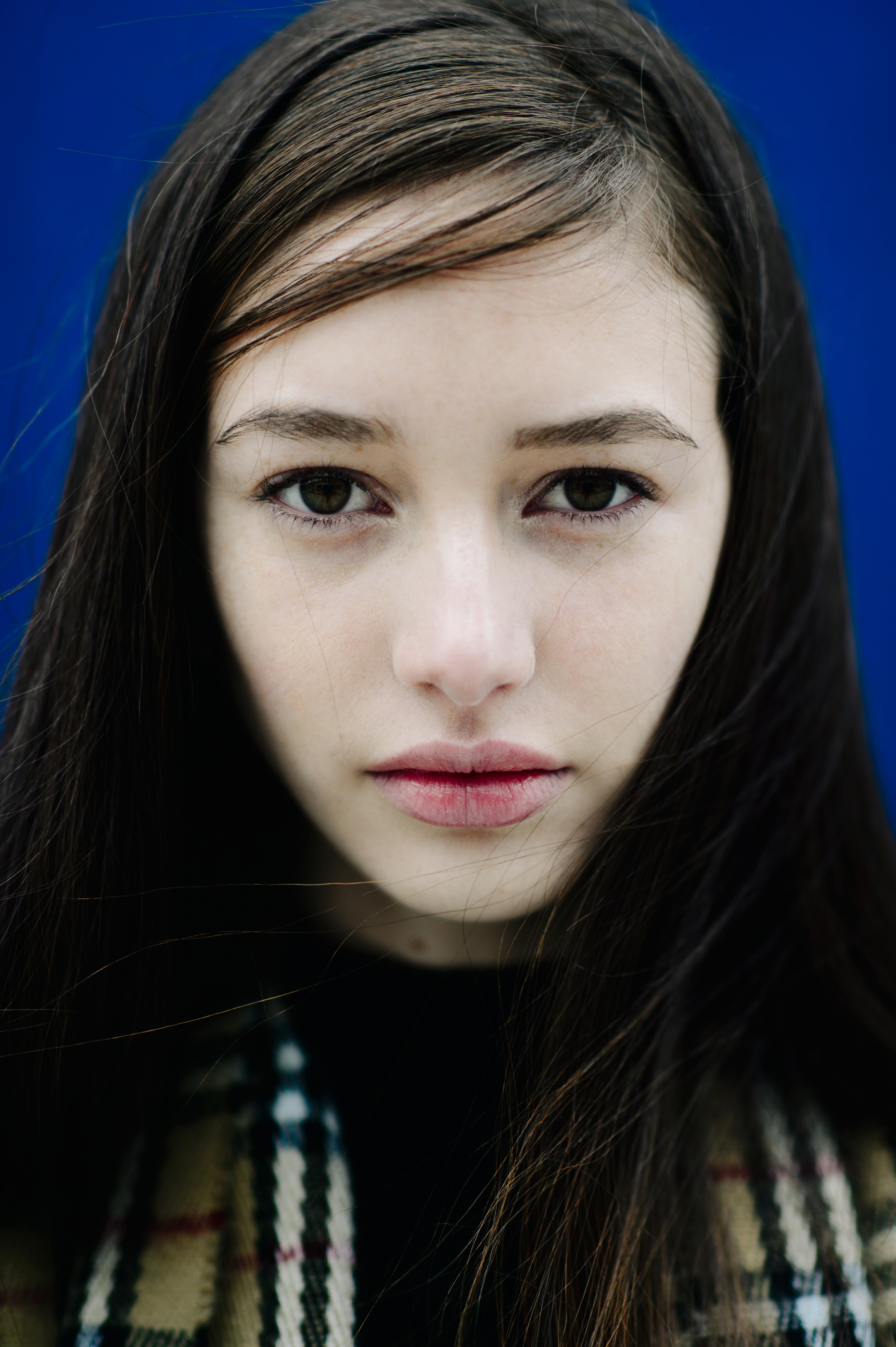 Portrait of a model after Delpozo