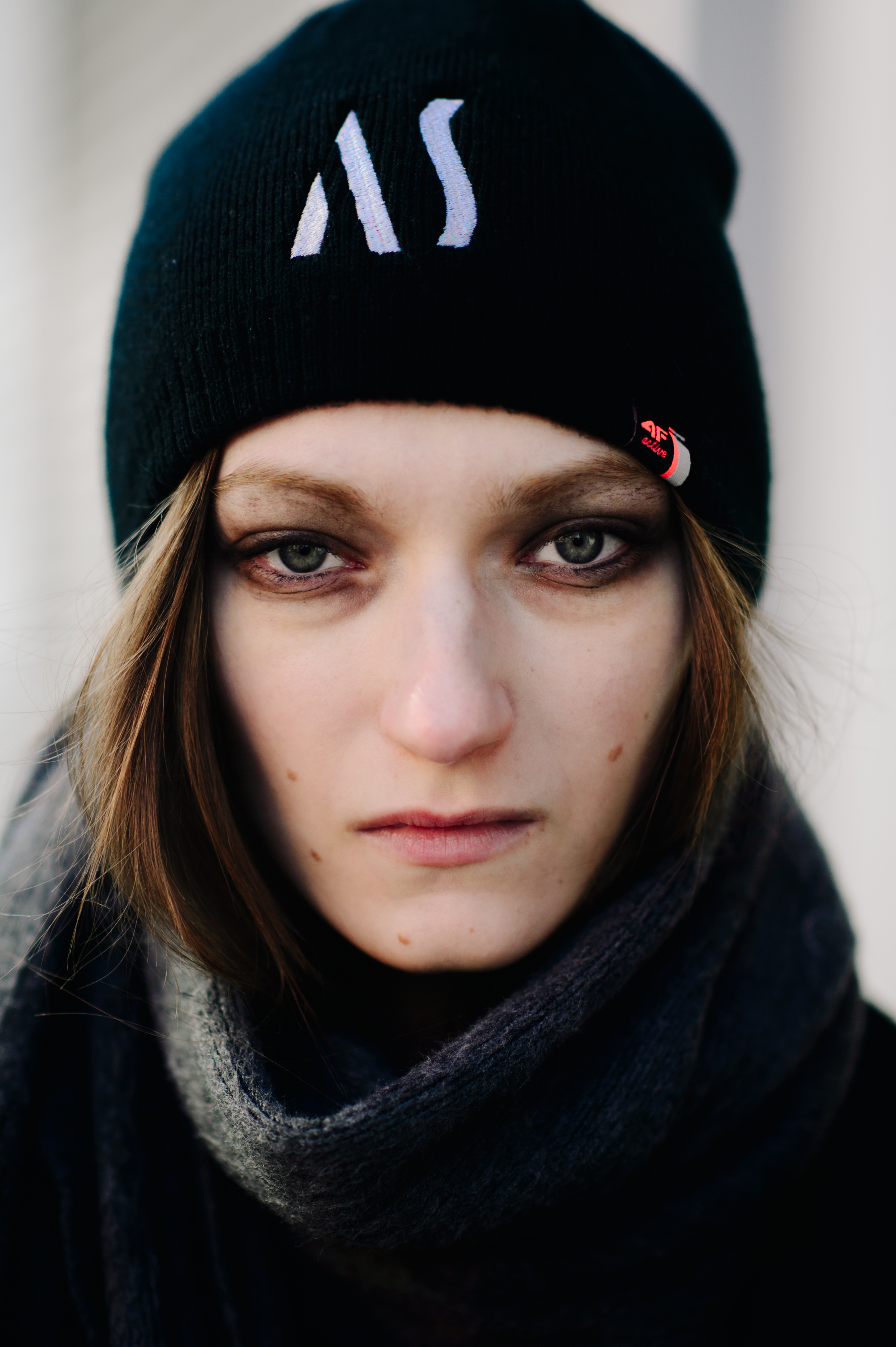 Polish model portrait beanie