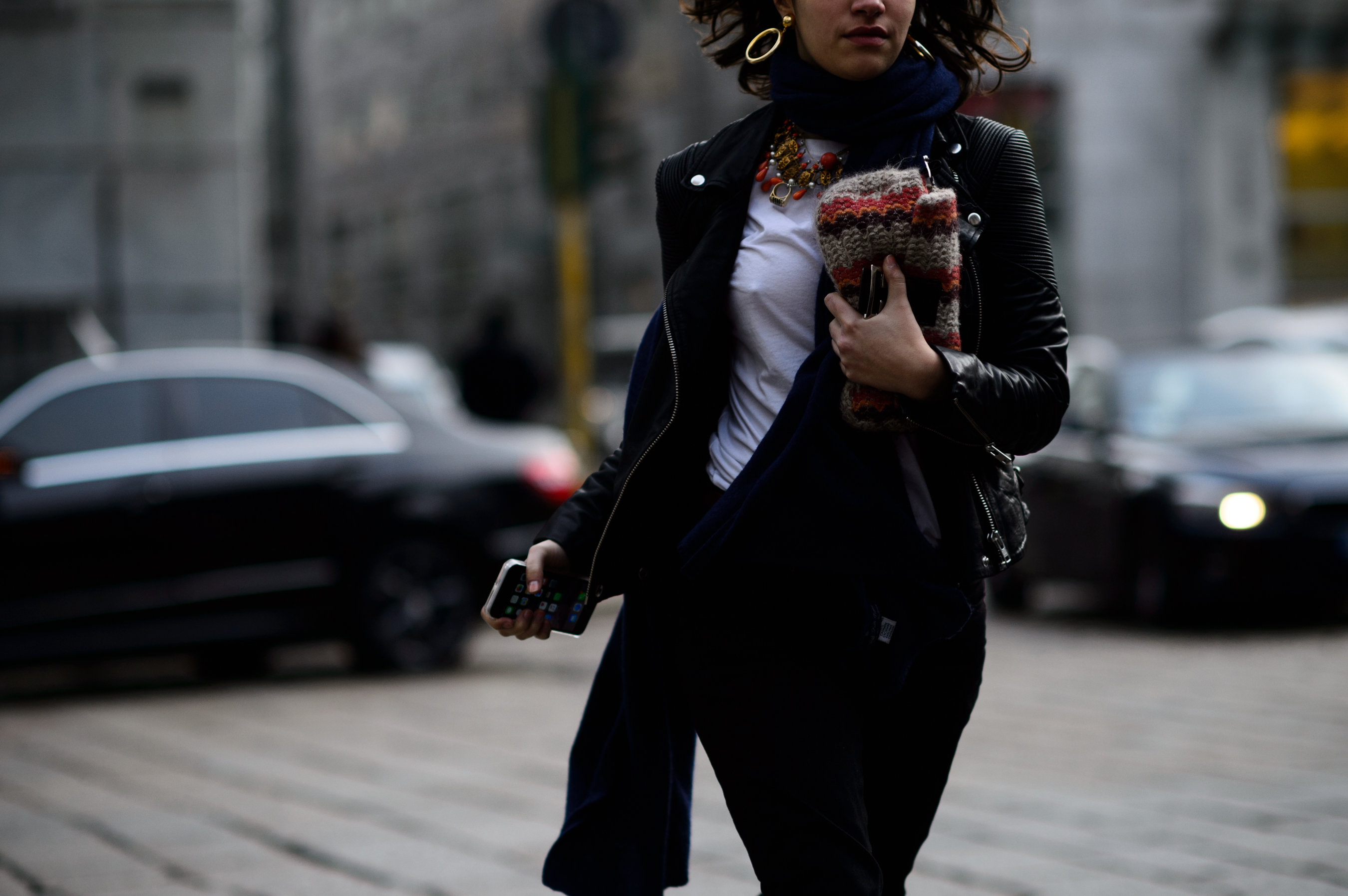 Woman before the show
