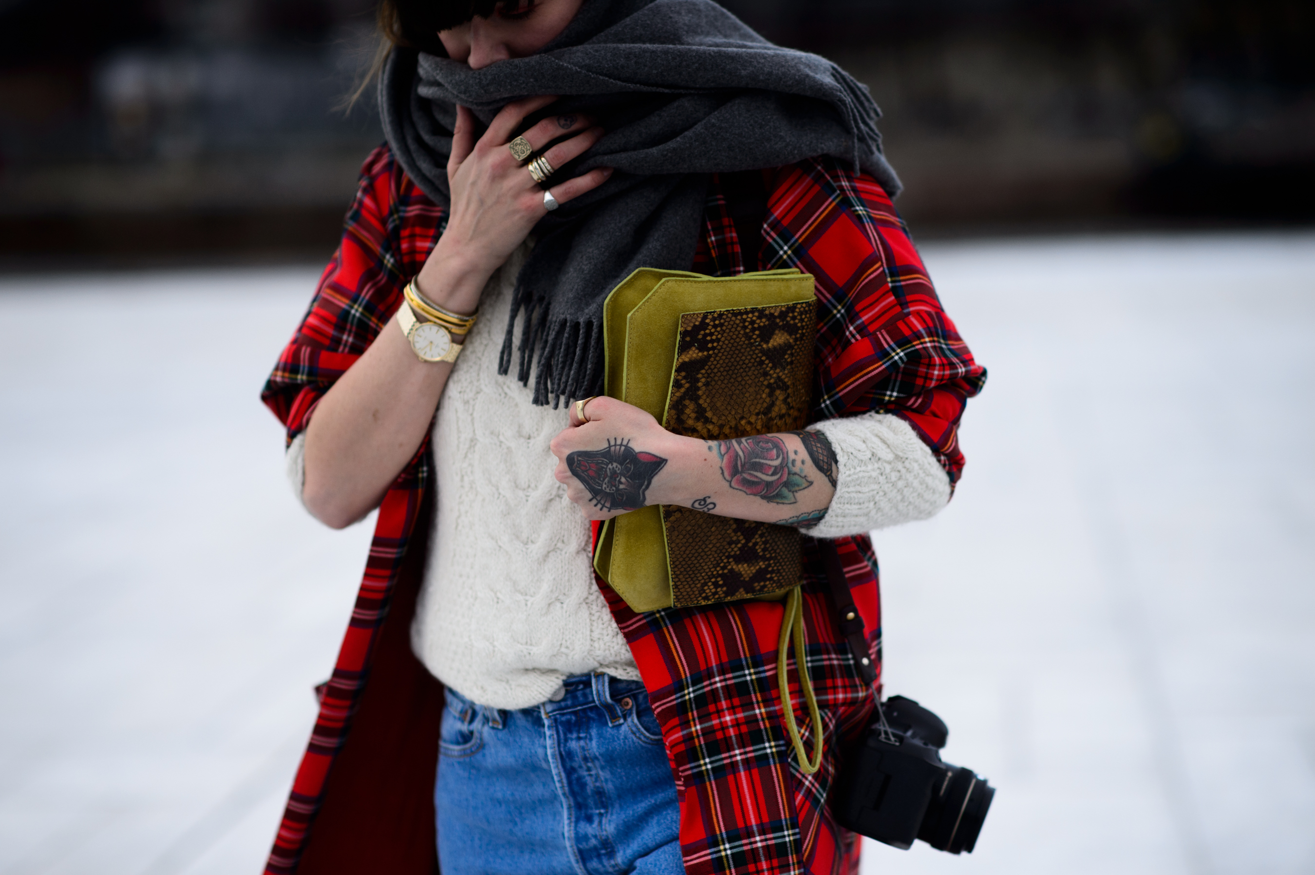 Woman with tattoo