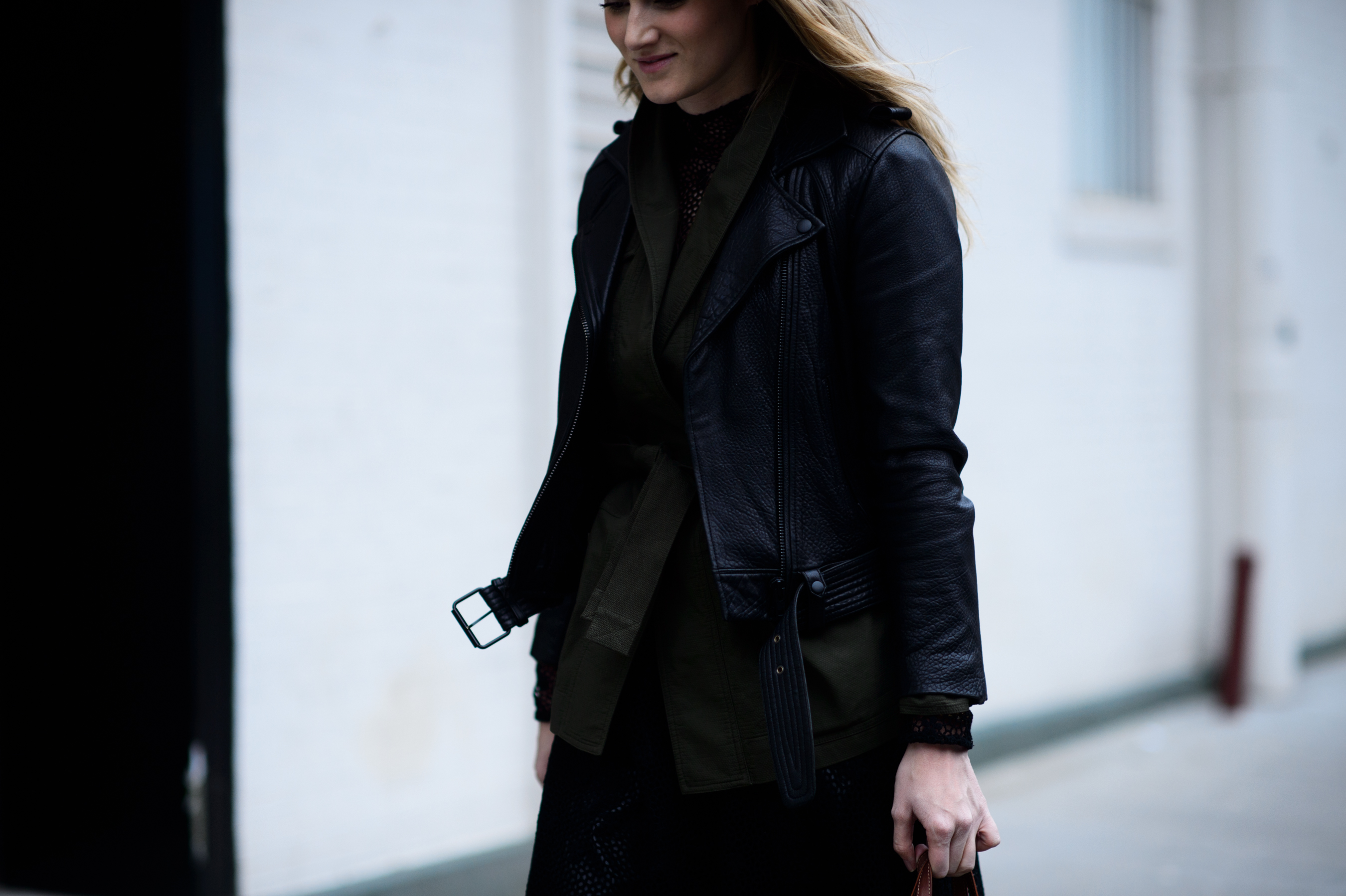 Woman wearing two jackets